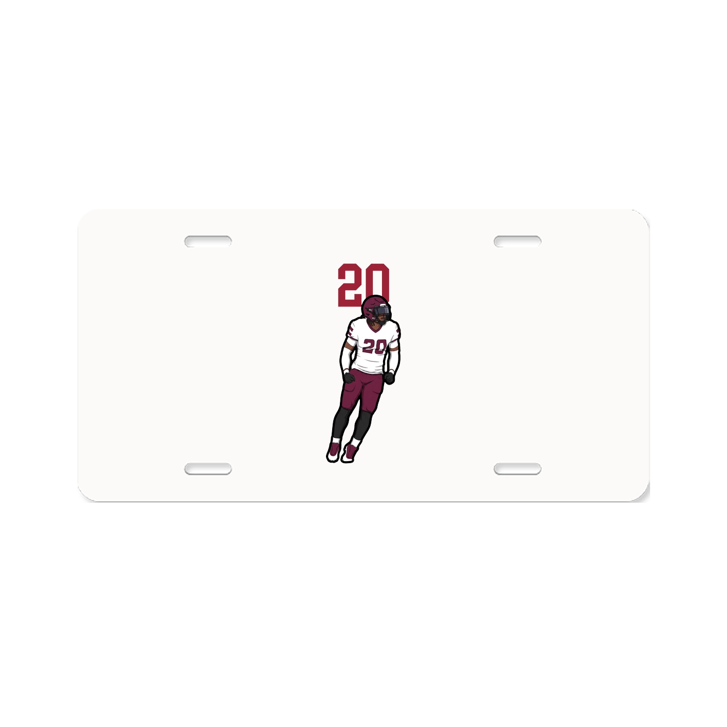 License Plate — Number Top in Classic