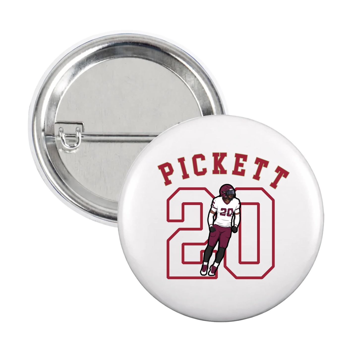 Game Day Button — Shirsey Arch in White
