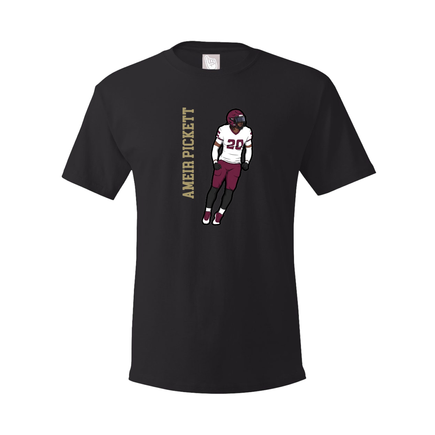 Tee — Name Vertical in Black