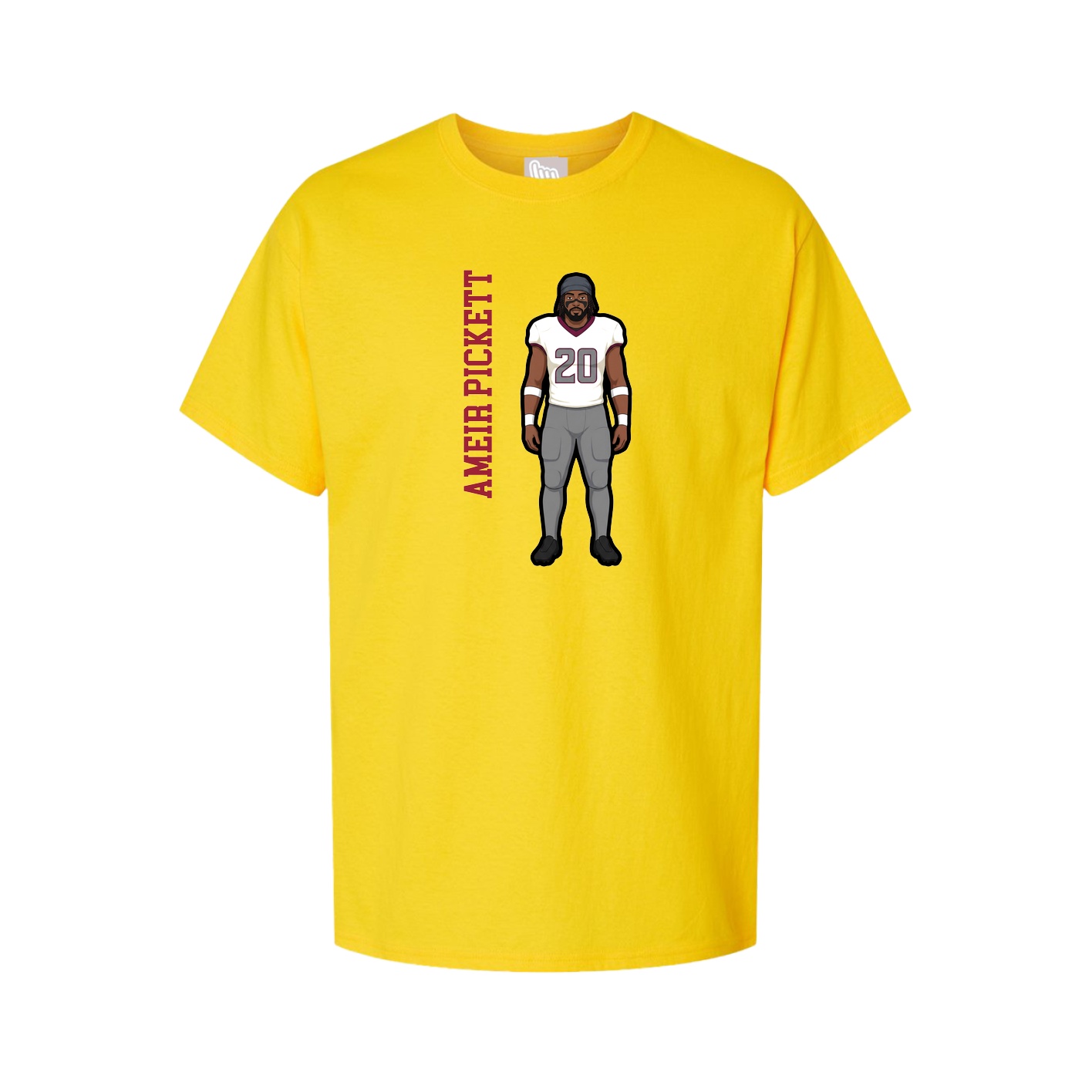Tee — Name Vertical in Gold