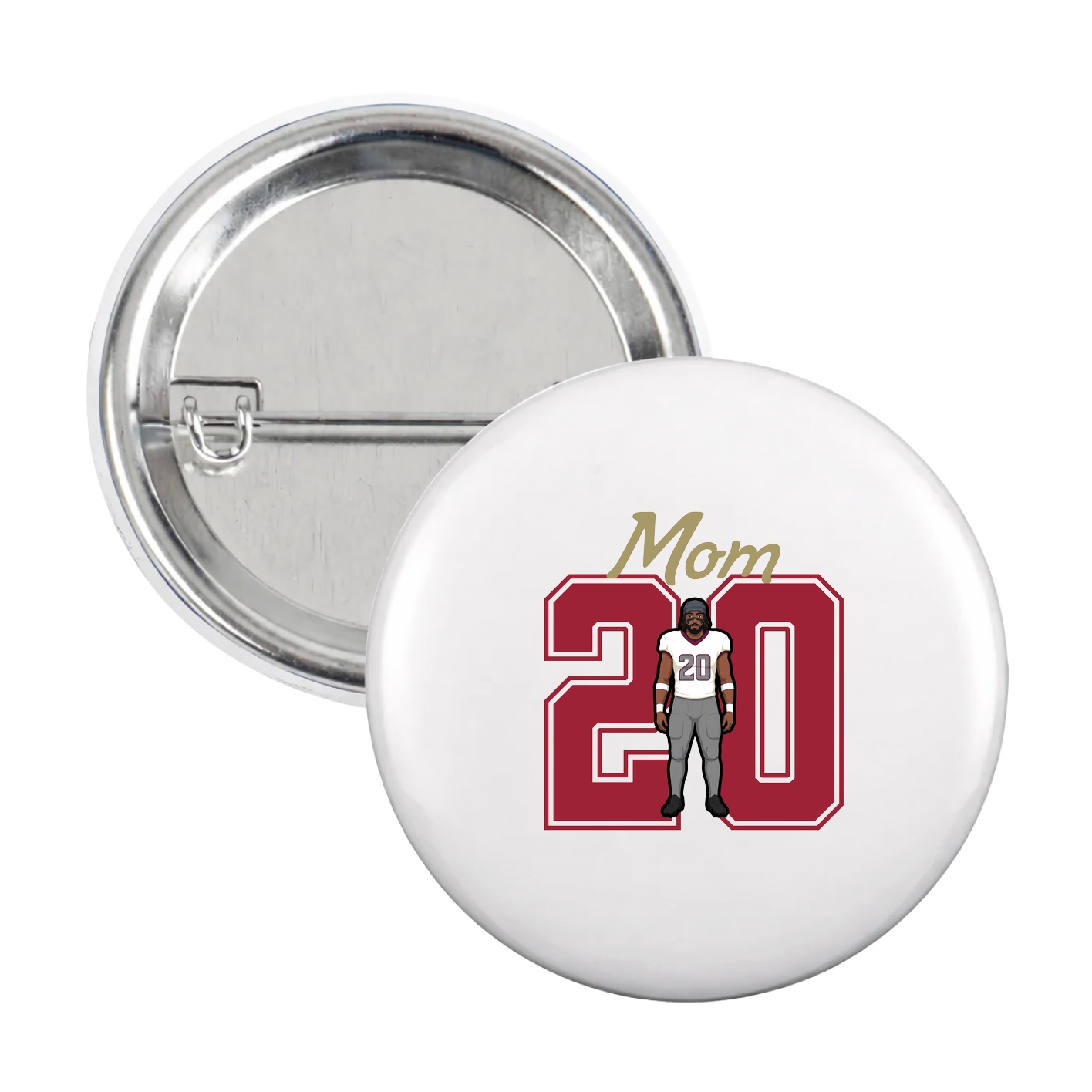 Game Day Button — Mothers Day Shirsey in White
