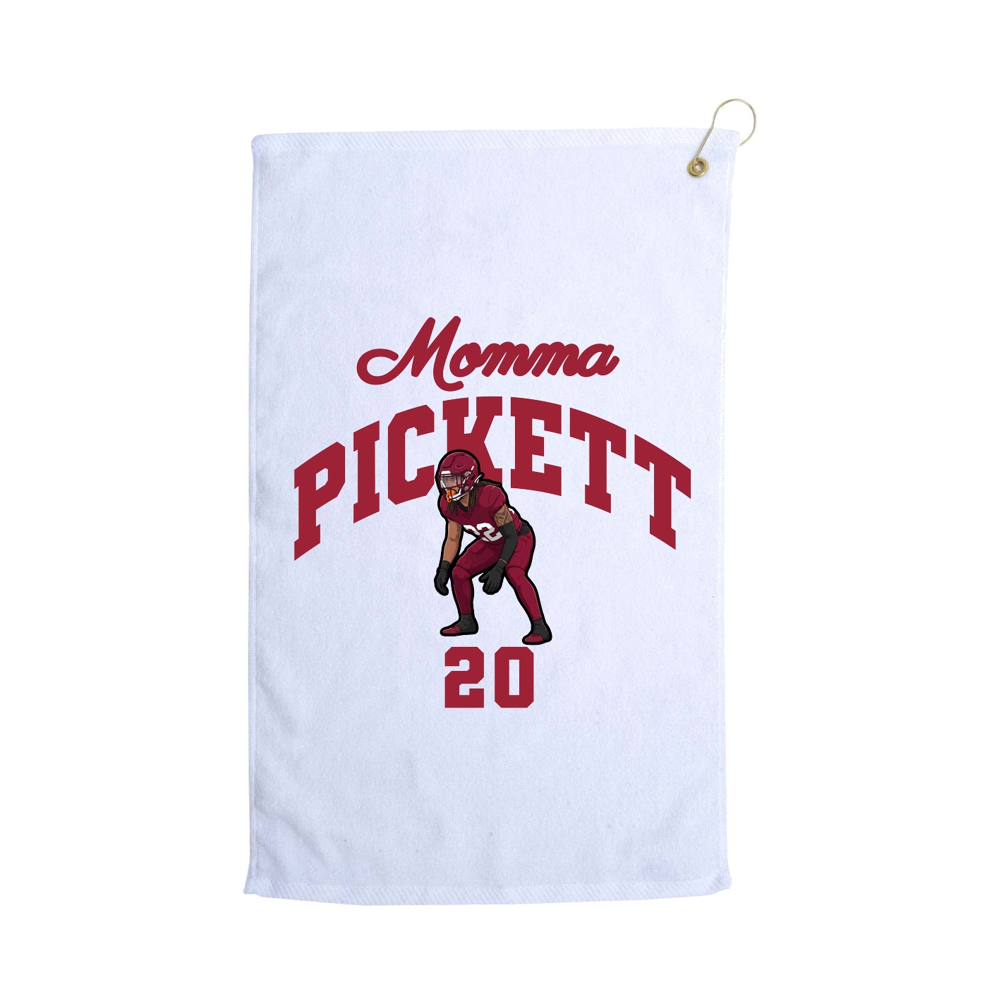 Golf Towel — Mothers Day Arch in White
