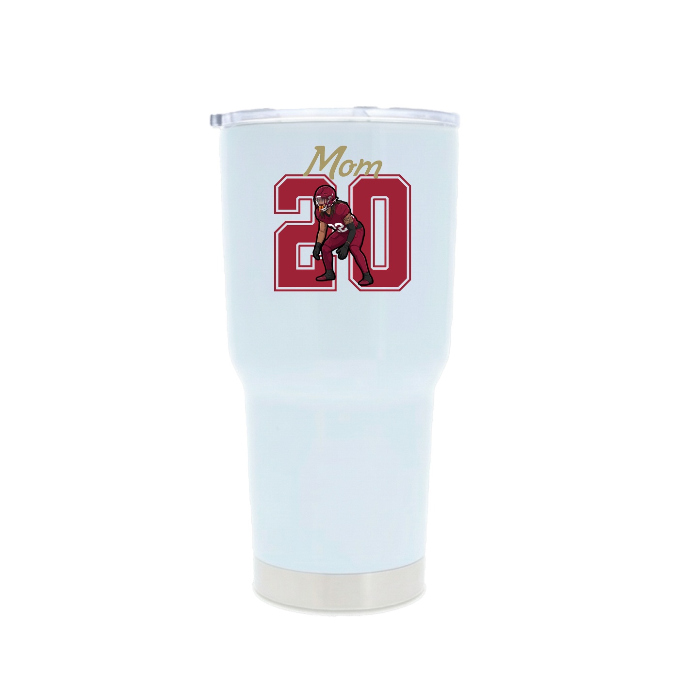 30oz Stainless Steel Tumbler — Mothers Day Shirsey in White