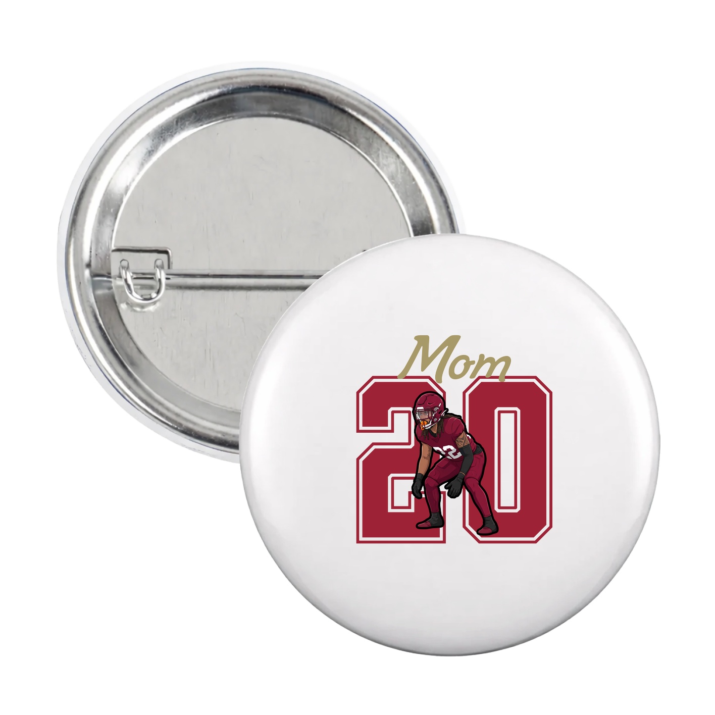 Game Day Button — Mothers Day Shirsey in White