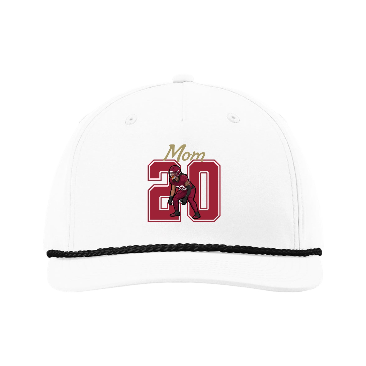 Five-Panel Classic Rope Cap — Mothers Day Shirsey in White
