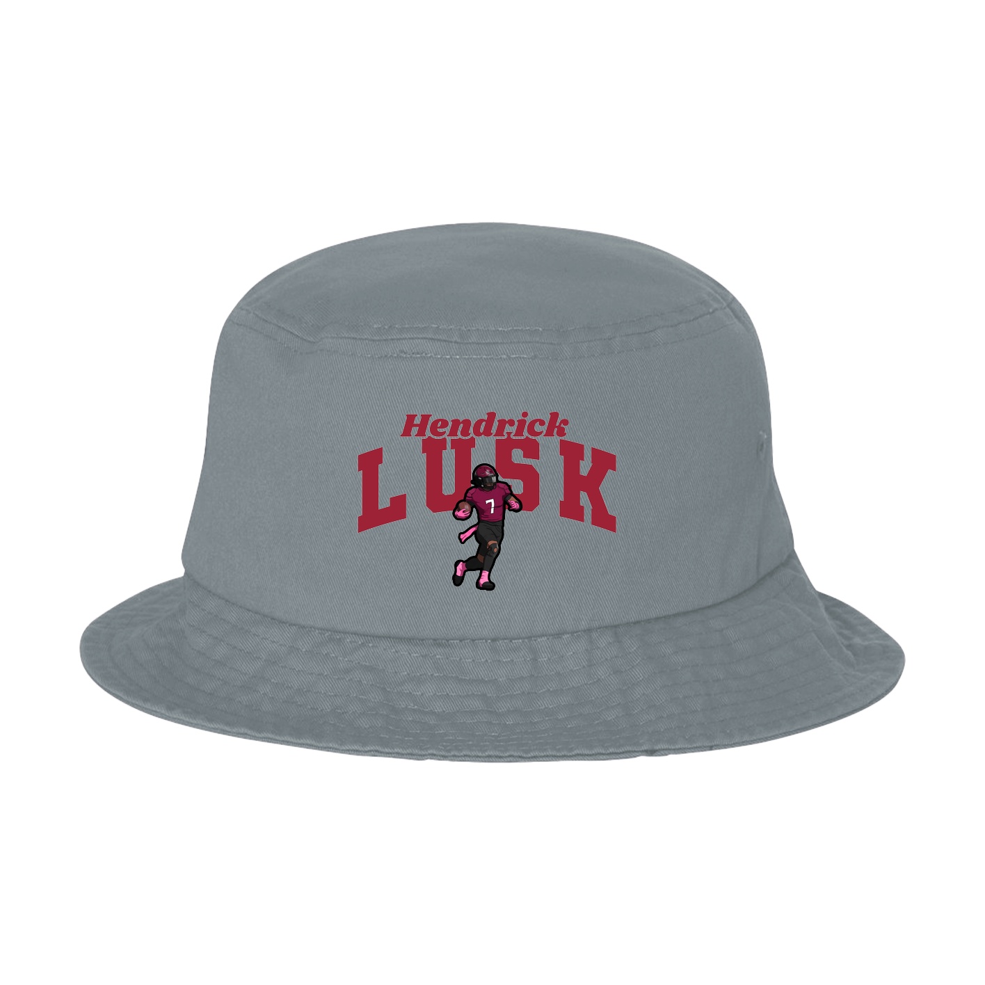 Bucket Cap — Signature Arch in Grey
