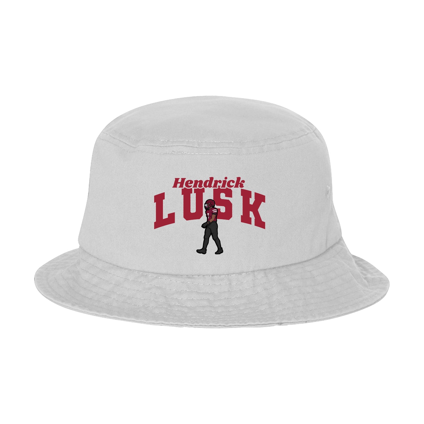 Bucket Cap — Signature Arch in White