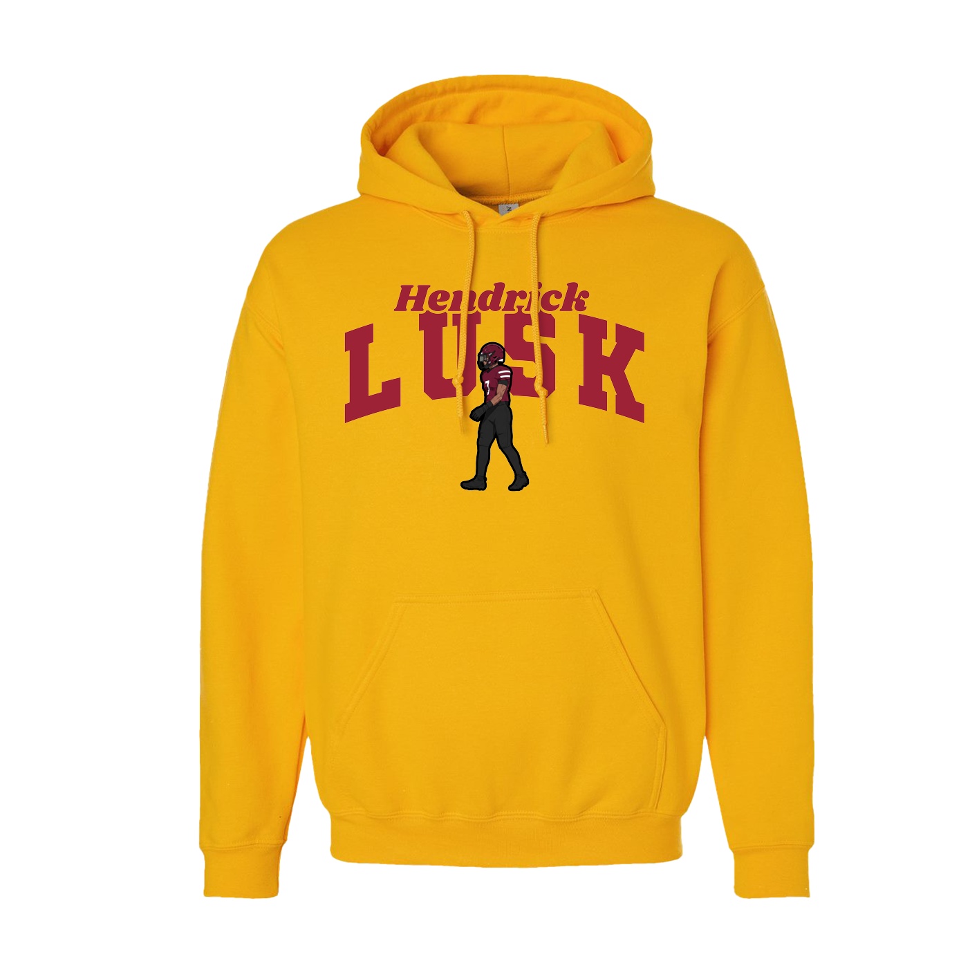 Youth Hoodie — Signature Arch in Gold