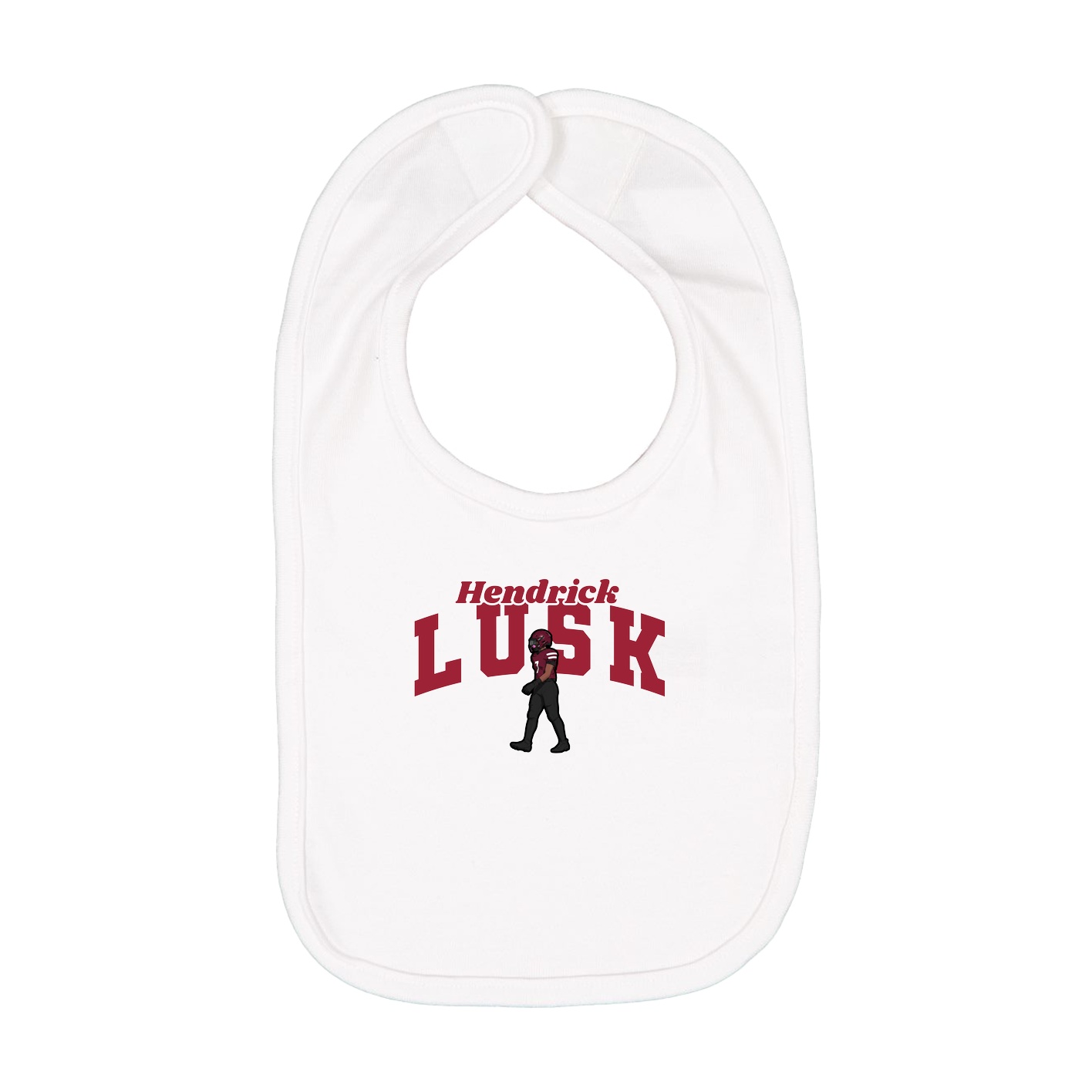 Infant Bib — Signature Arch in White