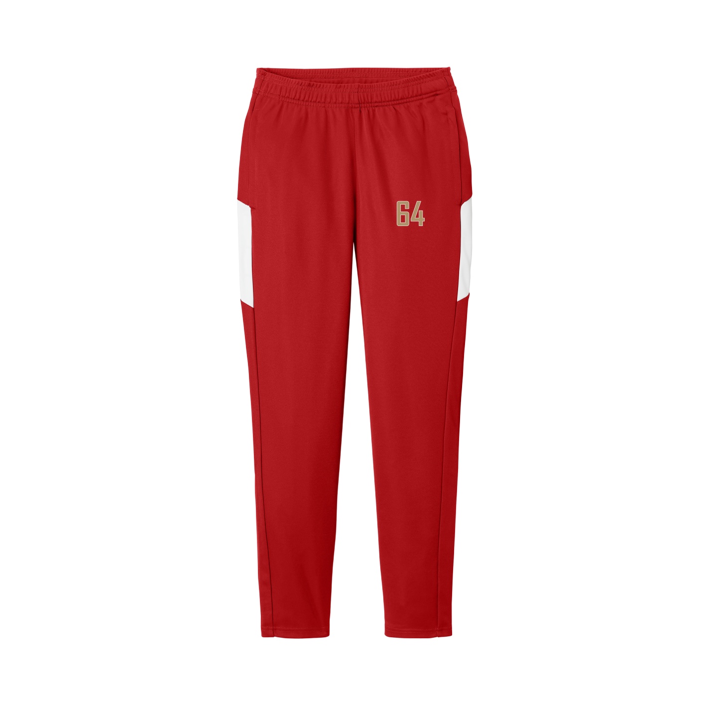 Women's Team Travel Pant — Front Shirsy in Cardinal/White