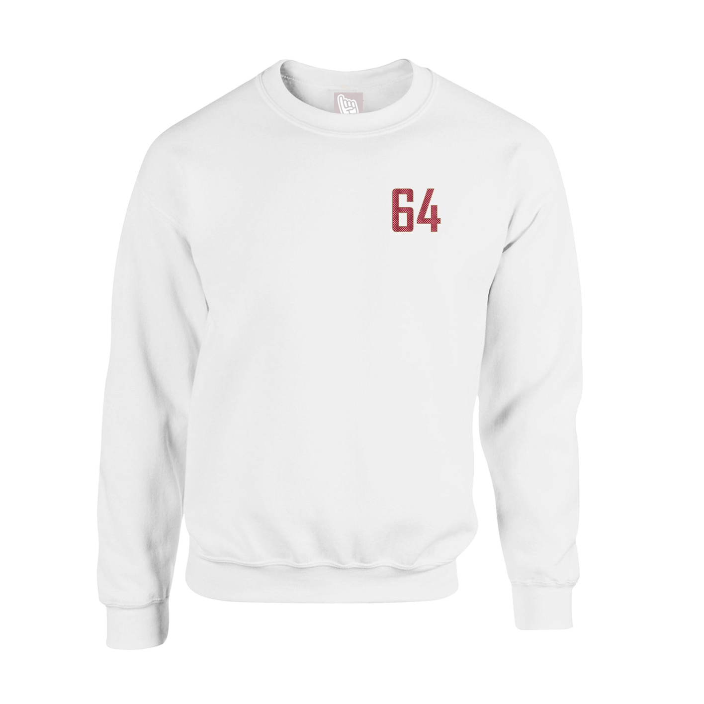 Fleece Crew — Front Shirsy in White