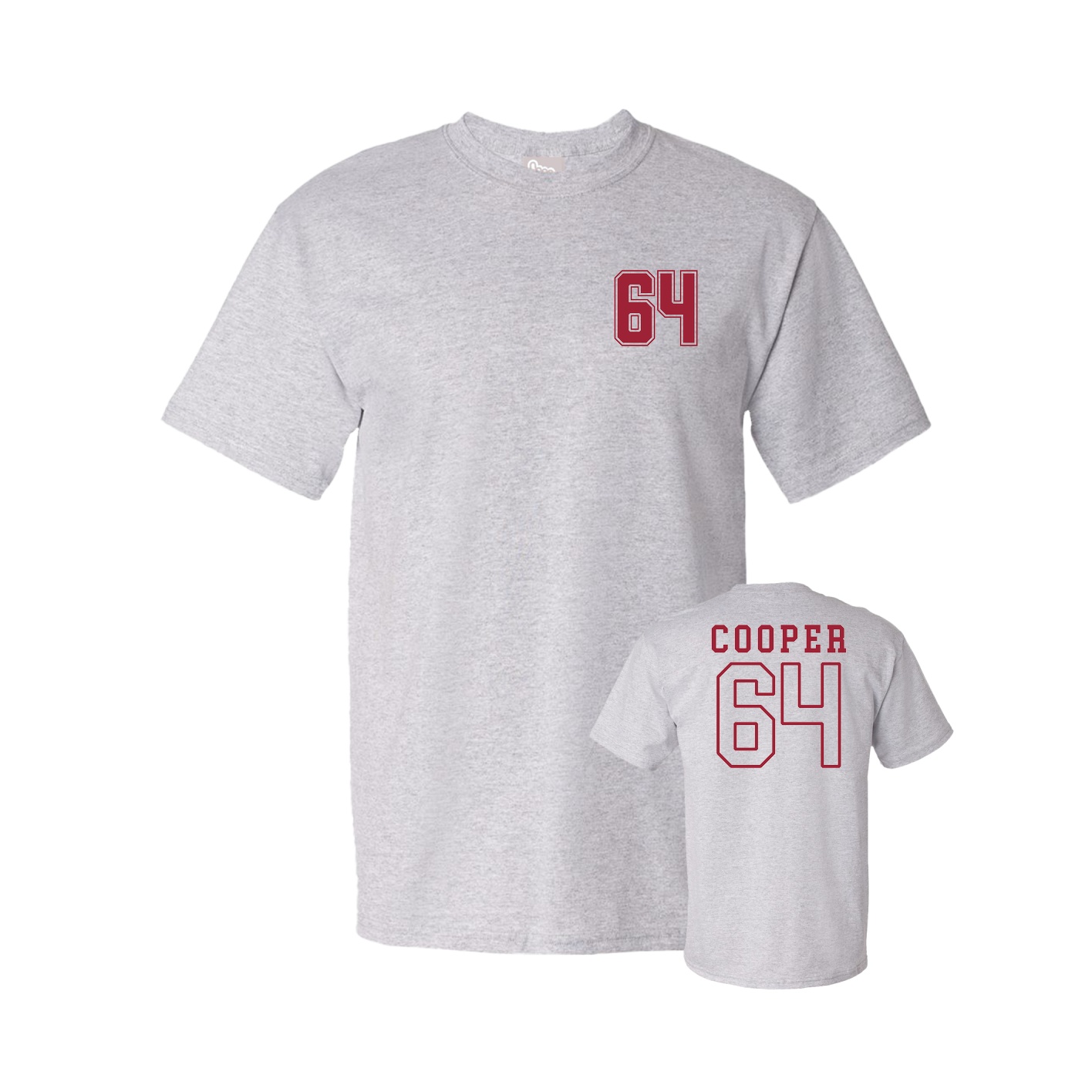 Youth Tee — Chest Back in Grey