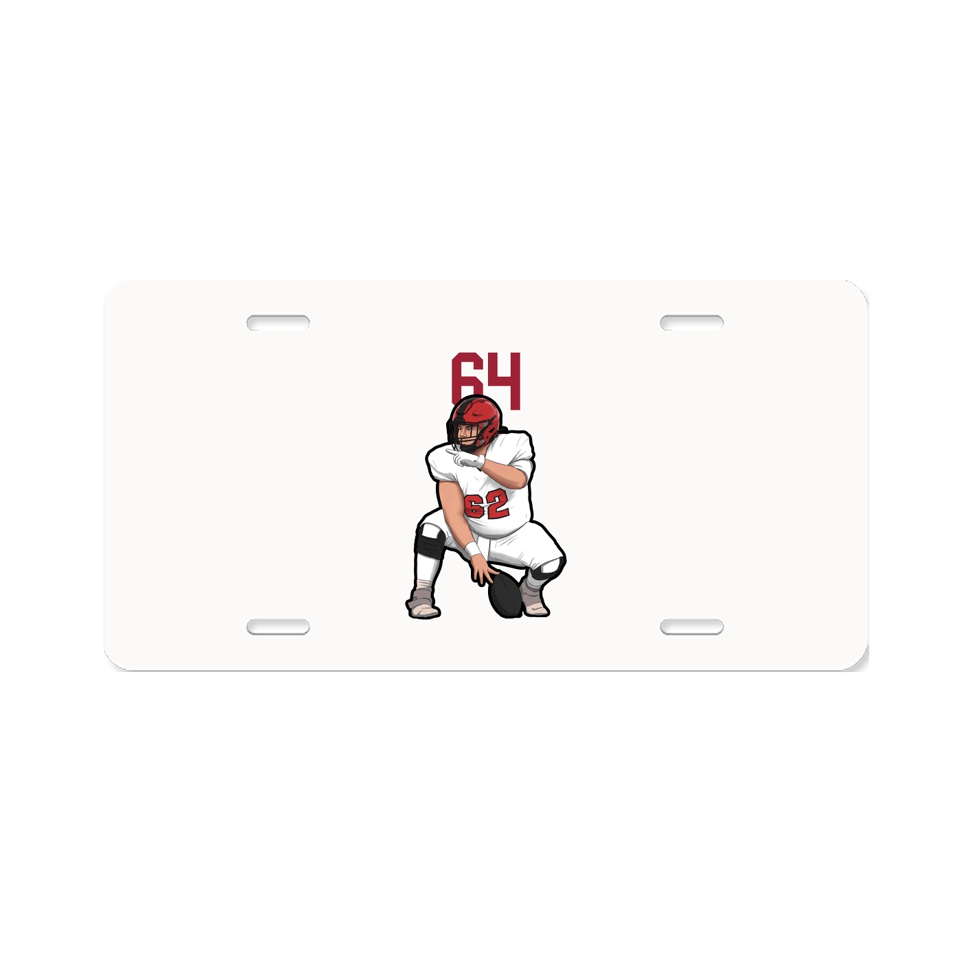 License Plate — Number Top in Classic