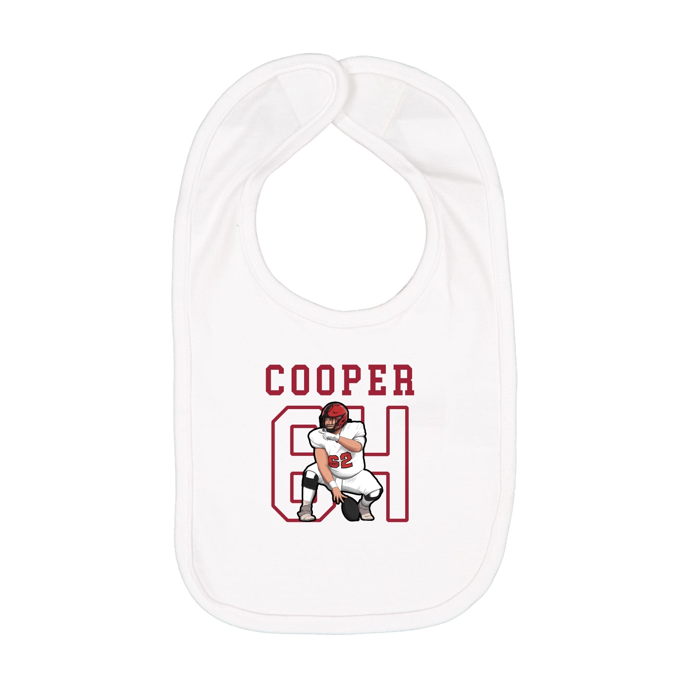 Infant Bib — Shirsey in White