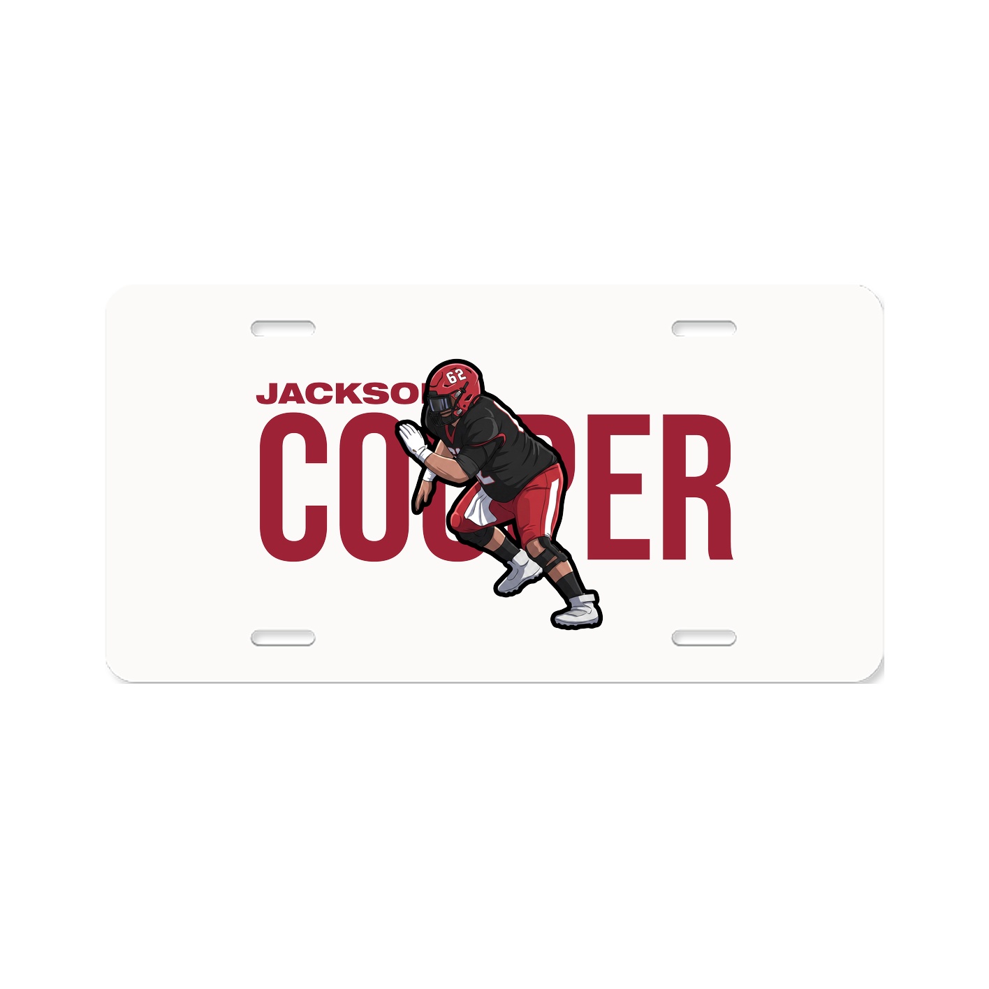 License Plate — Player Name in Classic