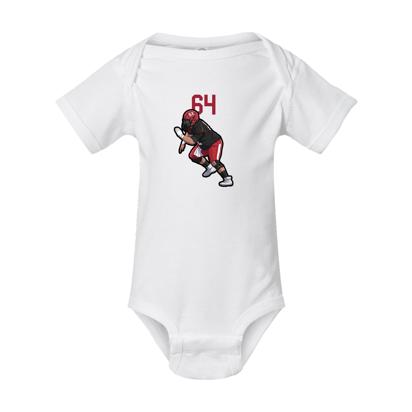 Baby Onesie — Number Top in White