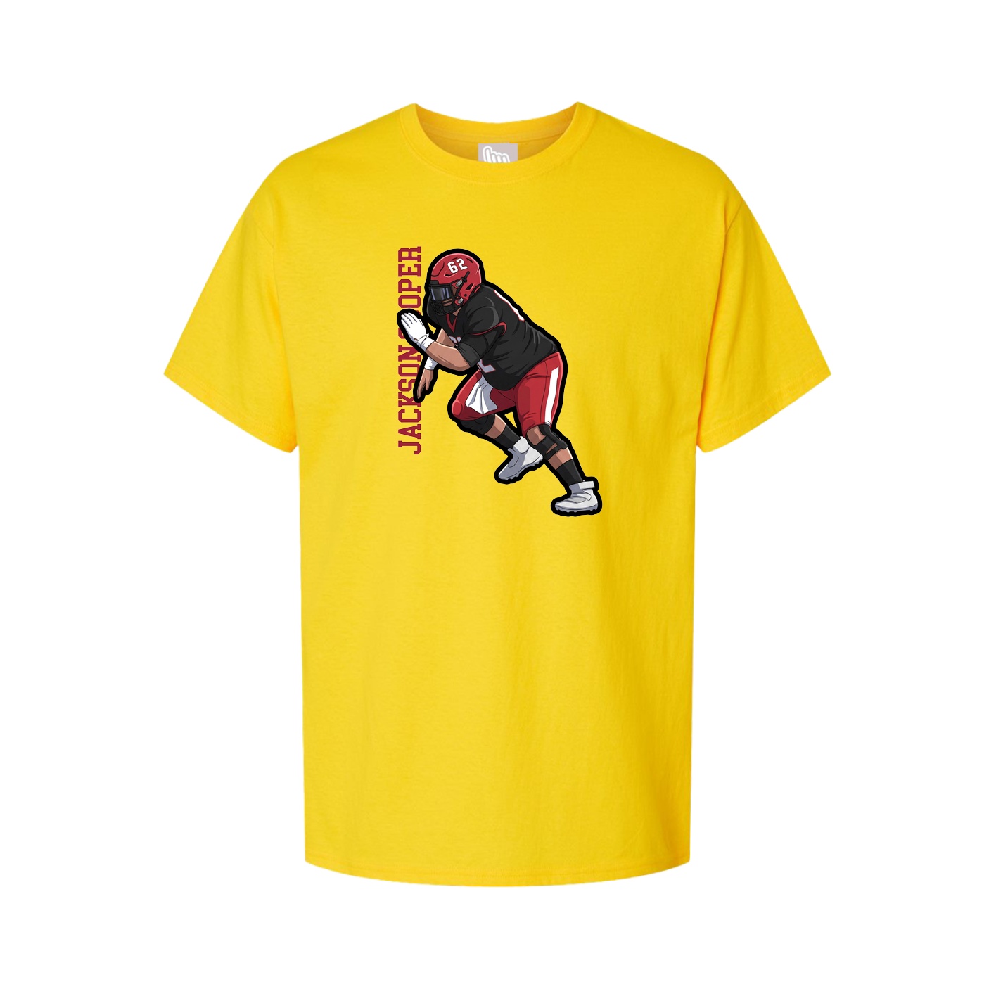 Tee — Name Vertical in Gold