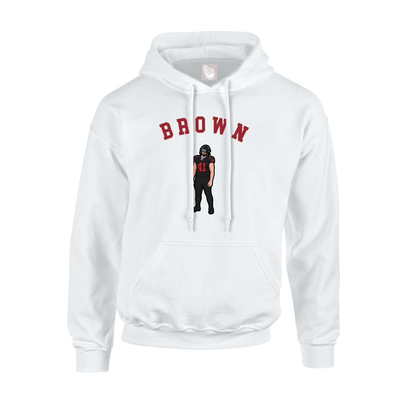 Youth Hoodie — Shirsey Arch in White