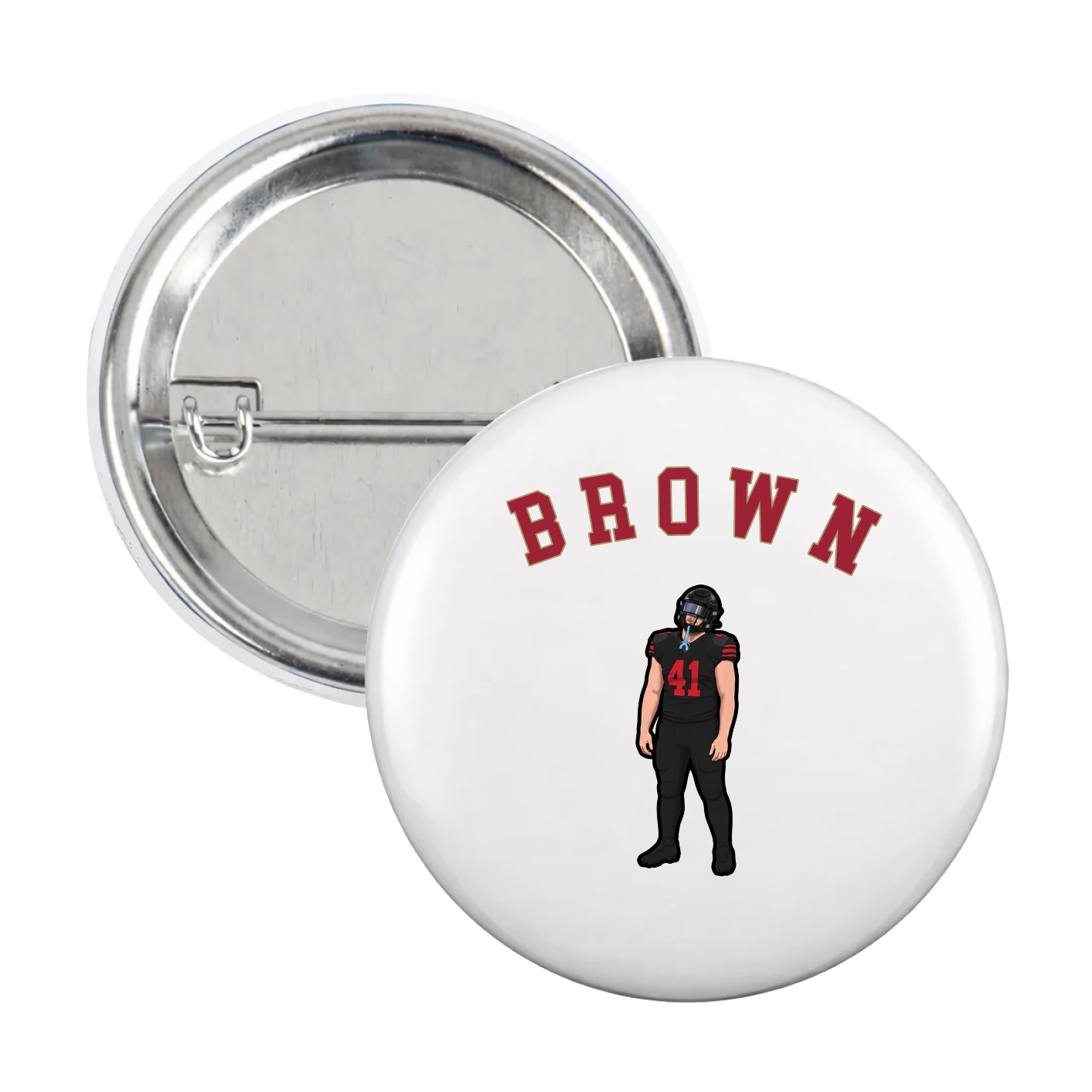 Game Day Button — Shirsey Arch in White