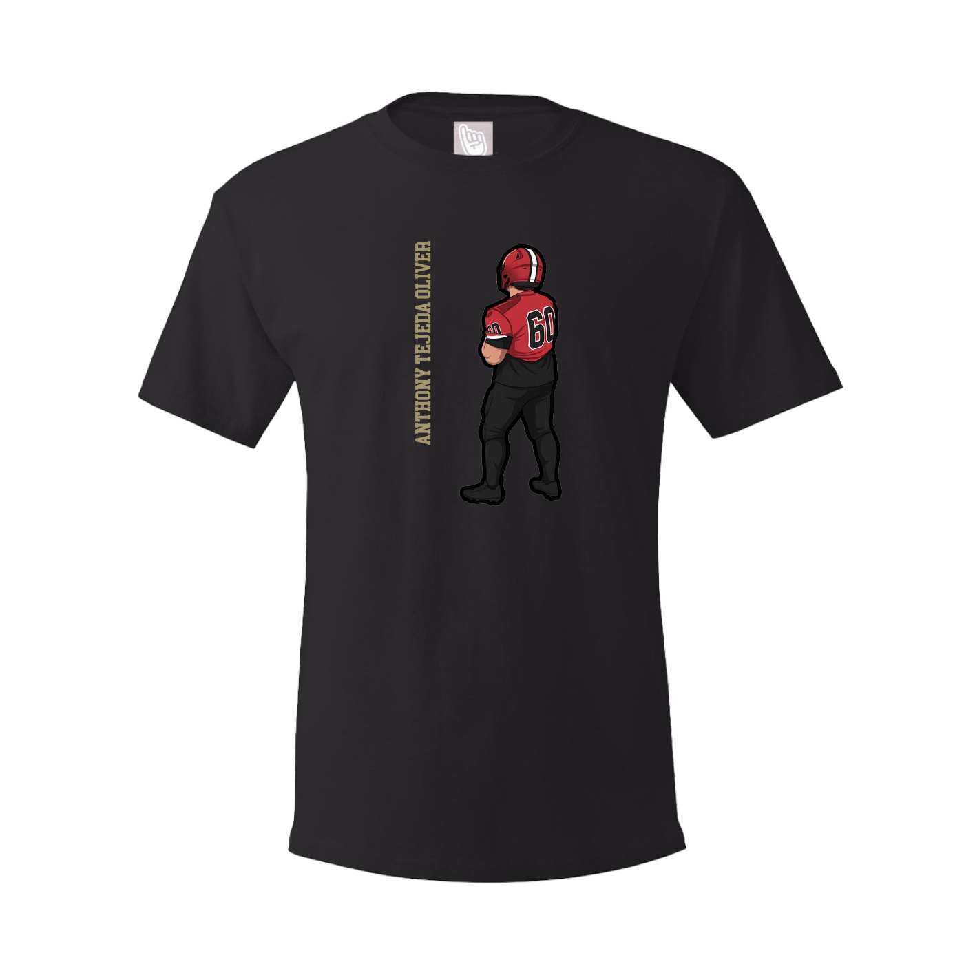 Tee — Name Vertical in Black