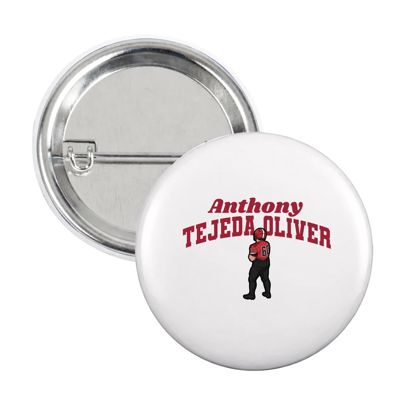 Game Day Button — Signature Arch in White