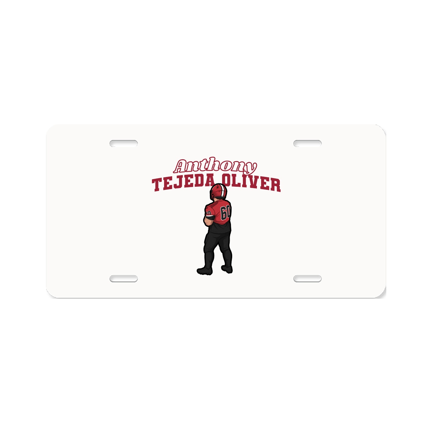License Plate — Name Arch in Classic
