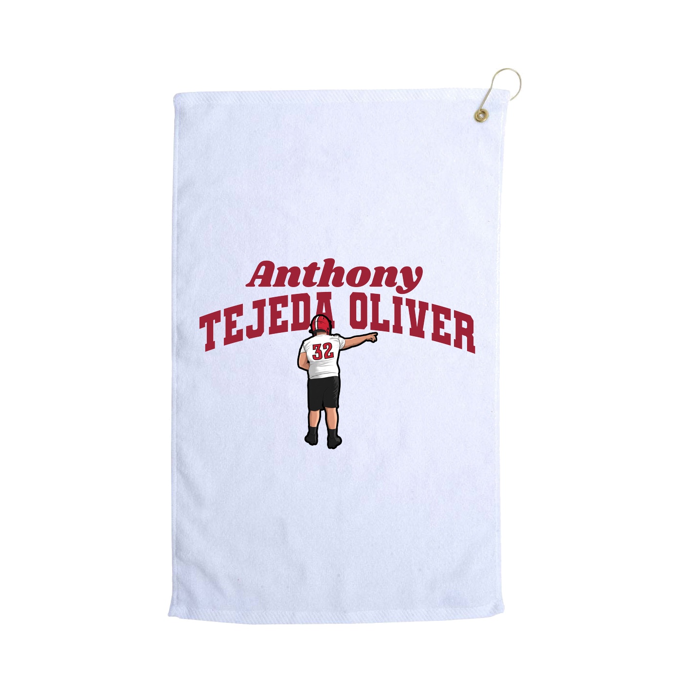 Golf Towel — Signature Arch in White