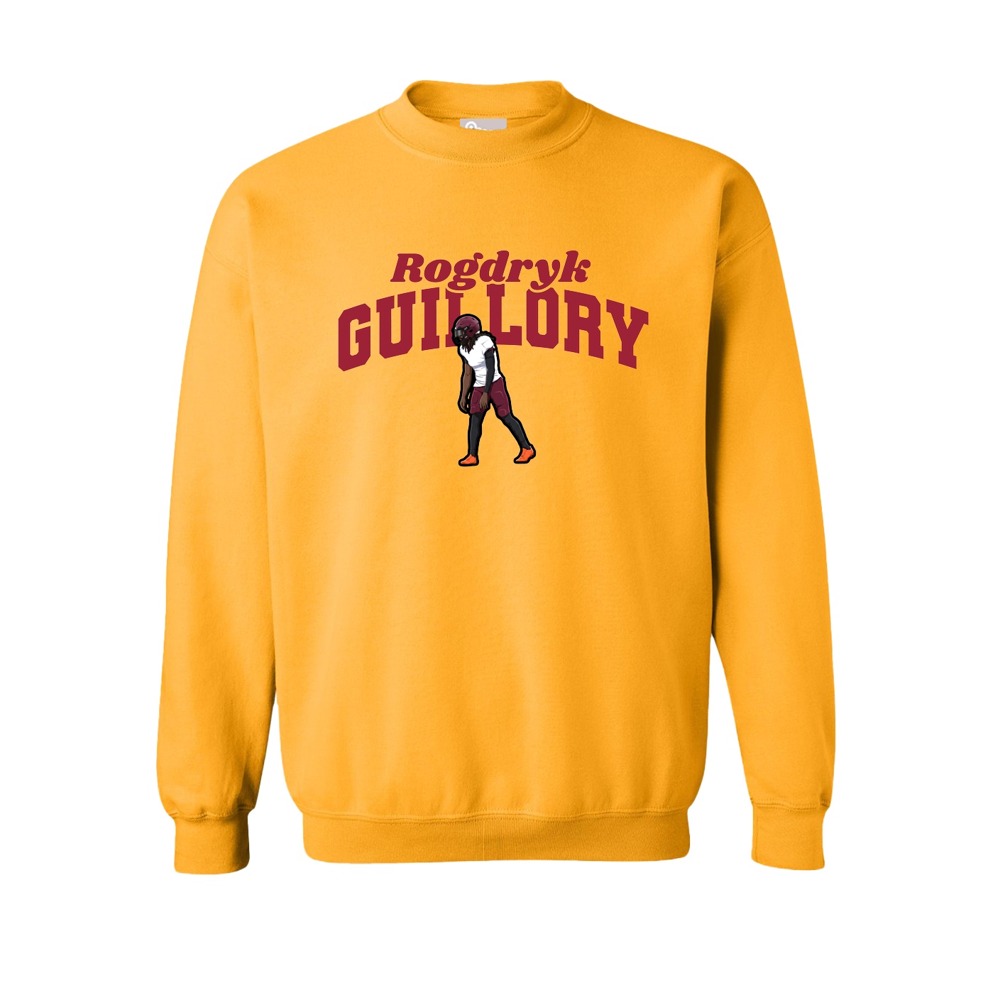 Fleece Crew — Signature Arch in Gold