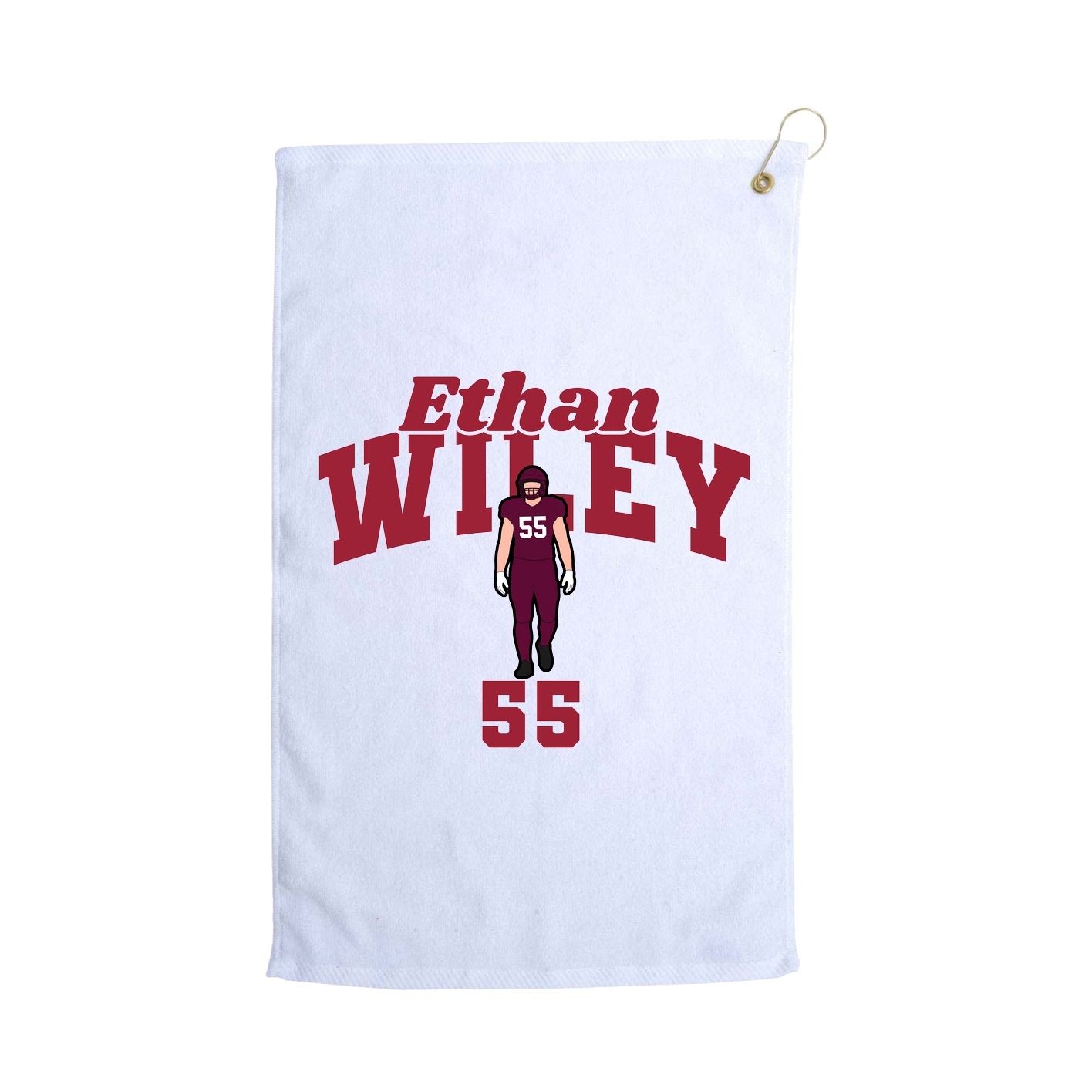 Golf Towel — Signature Arch in White