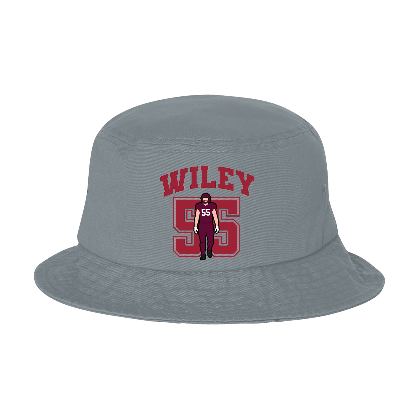 Bucket Cap — Number in Grey