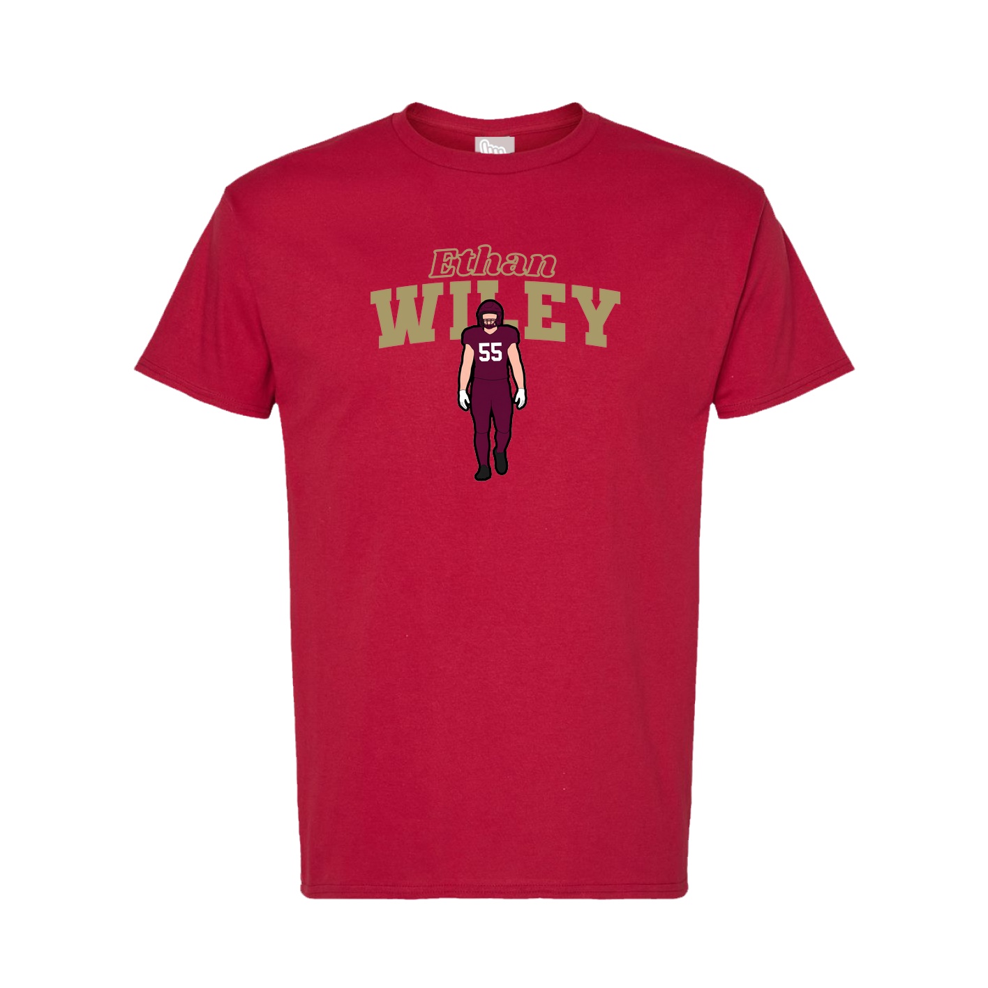 Tee — Name Arch in Crimson