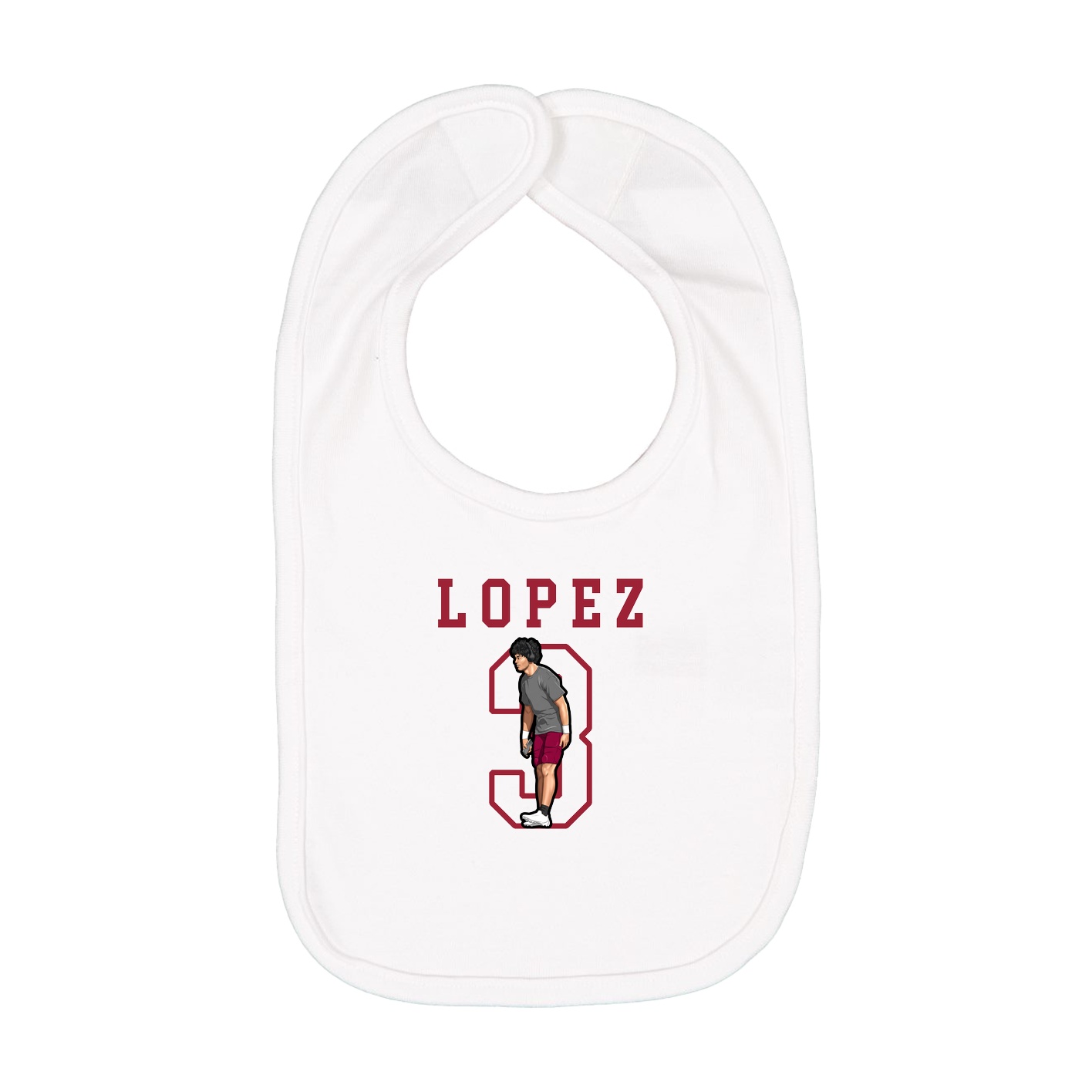 Infant Bib — Shirsey in White