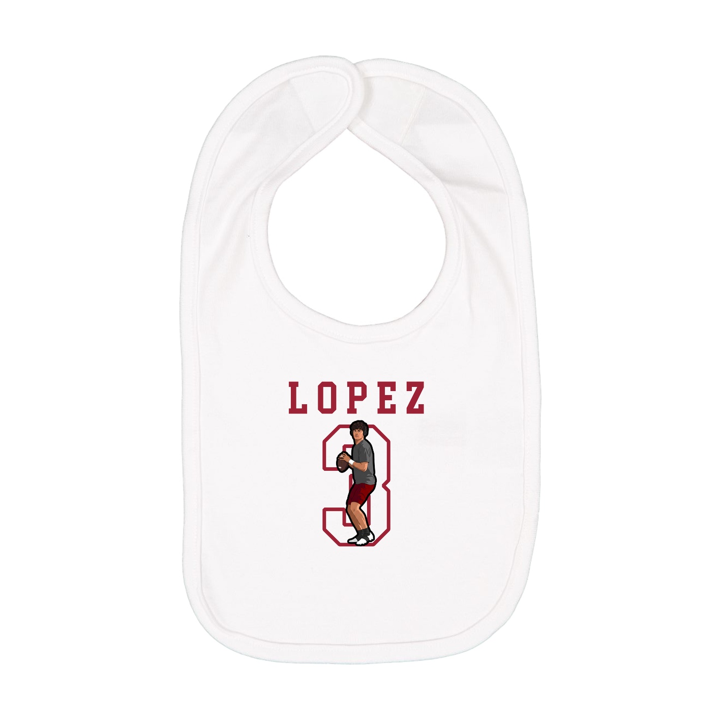 Infant Bib — Shirsey in White