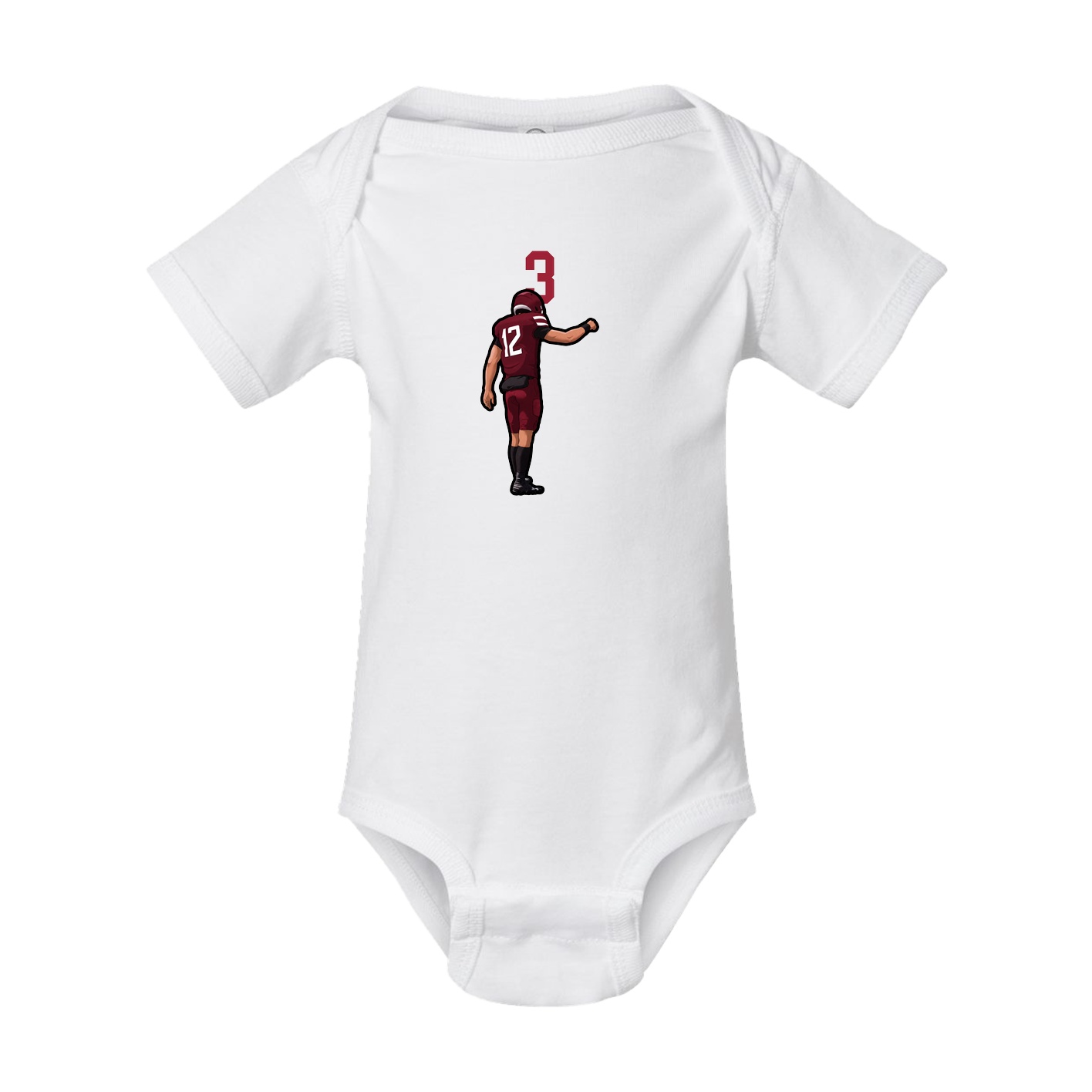 Baby Onesie — Number Top in White
