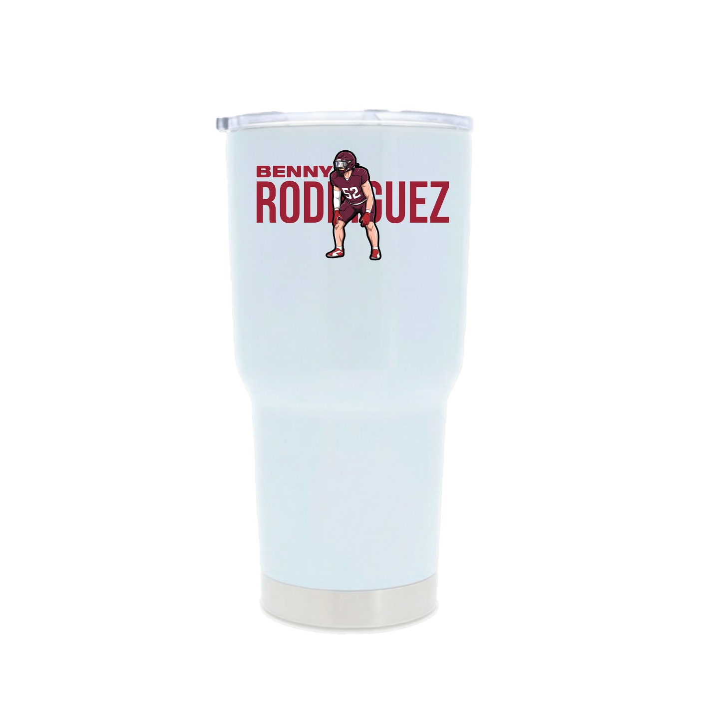 30oz Stainless Steel Tumbler — Player Name in White