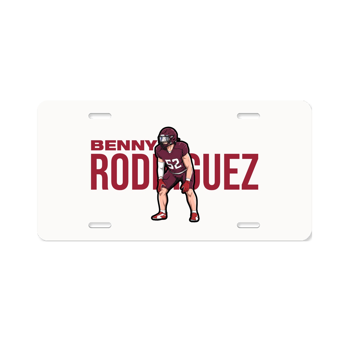License Plate — Player Name in Classic