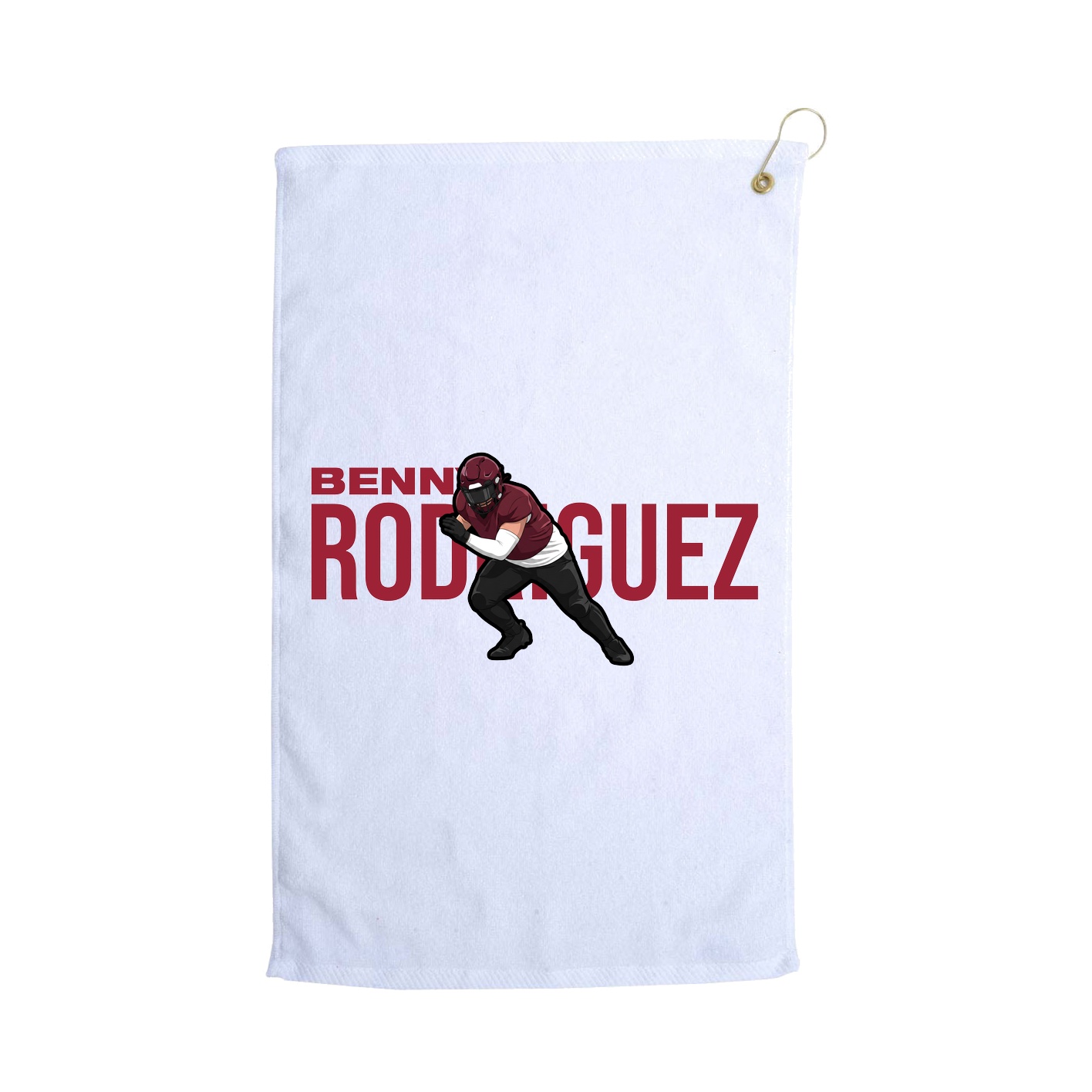 Golf Towel — Player Name in White