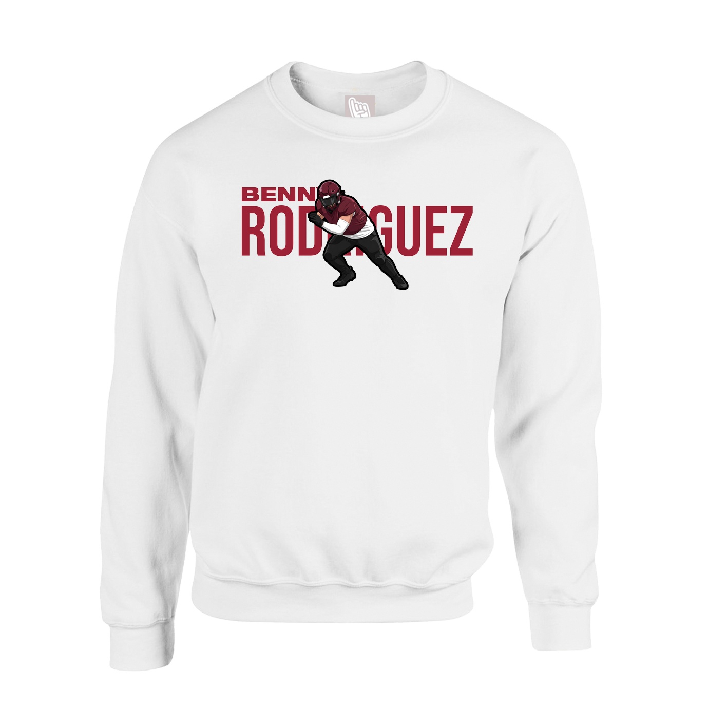 Fleece Crew — Player Name in White