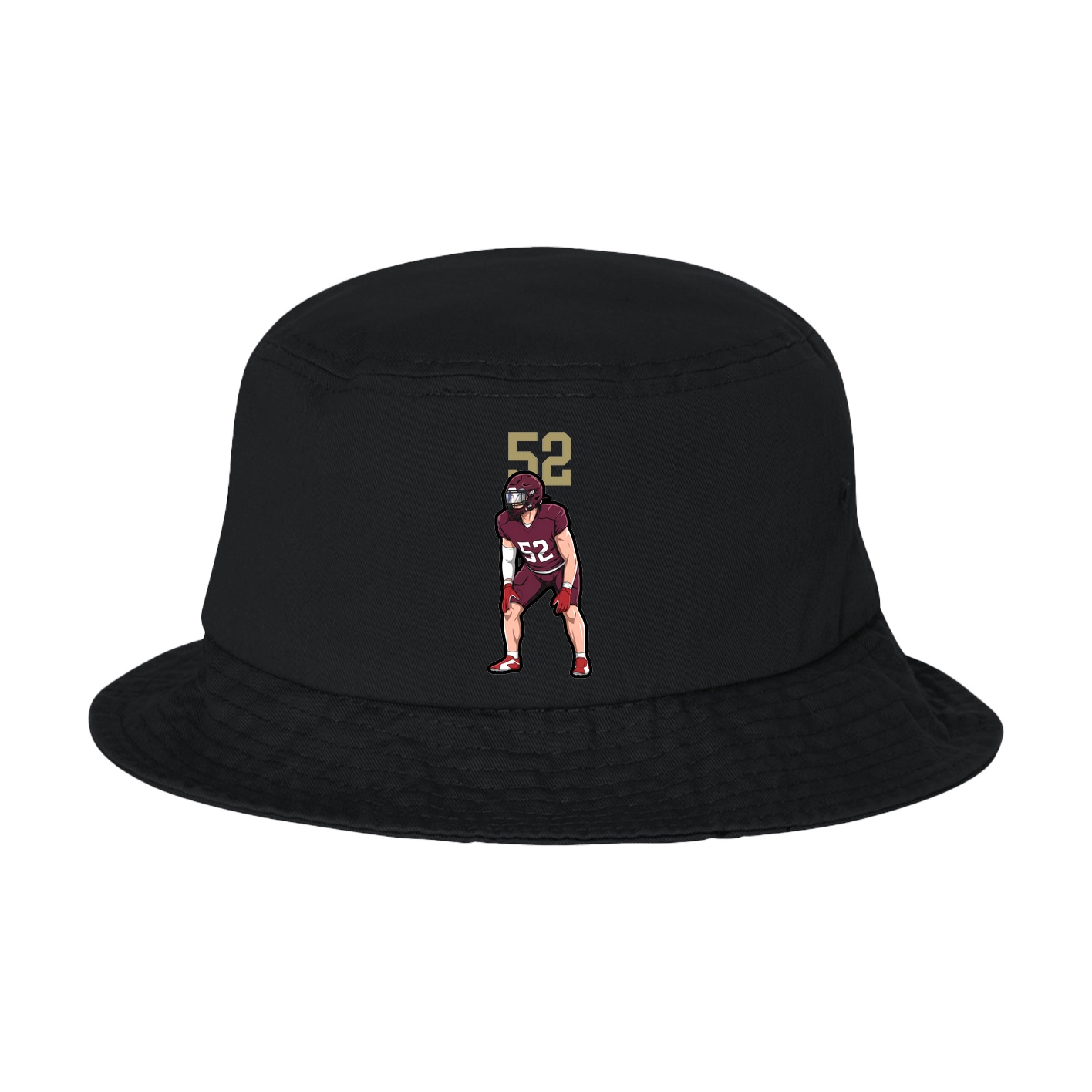 Bucket Cap — Number Top in Black