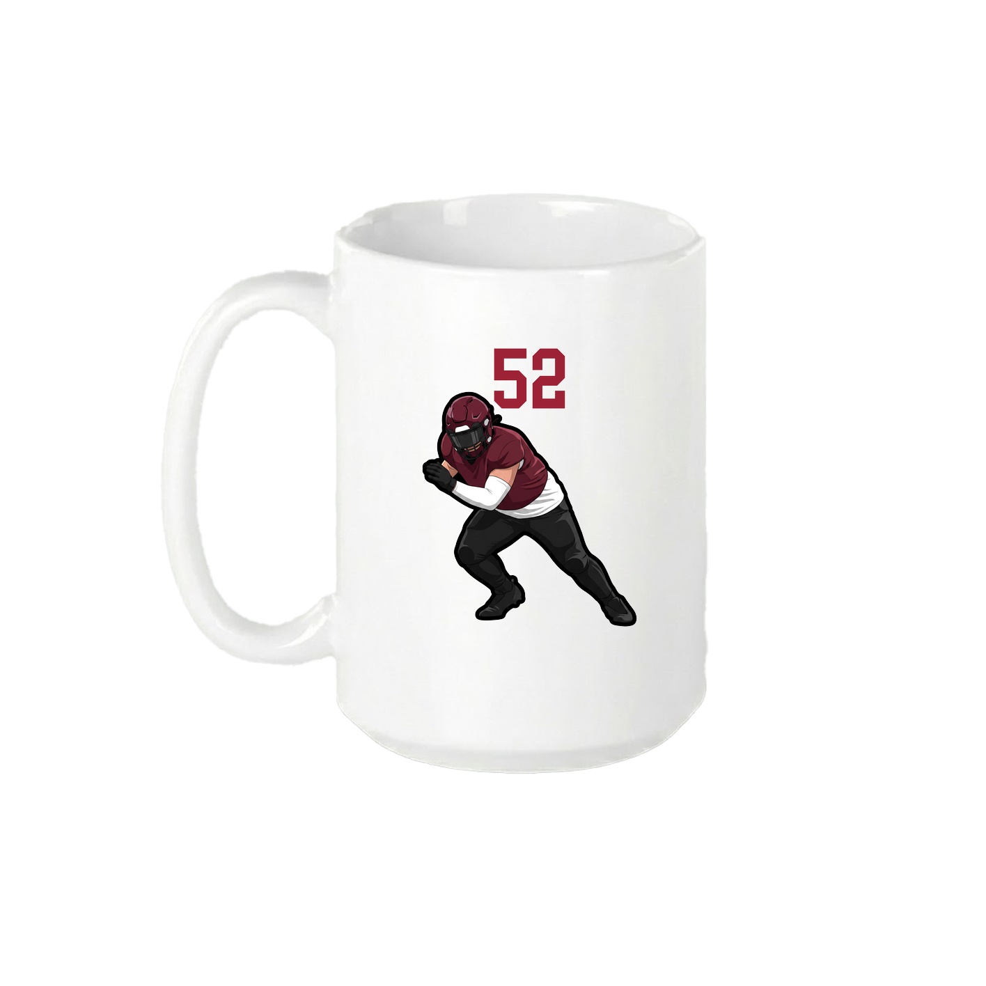 15oz Coffee Mug — Number Top in White