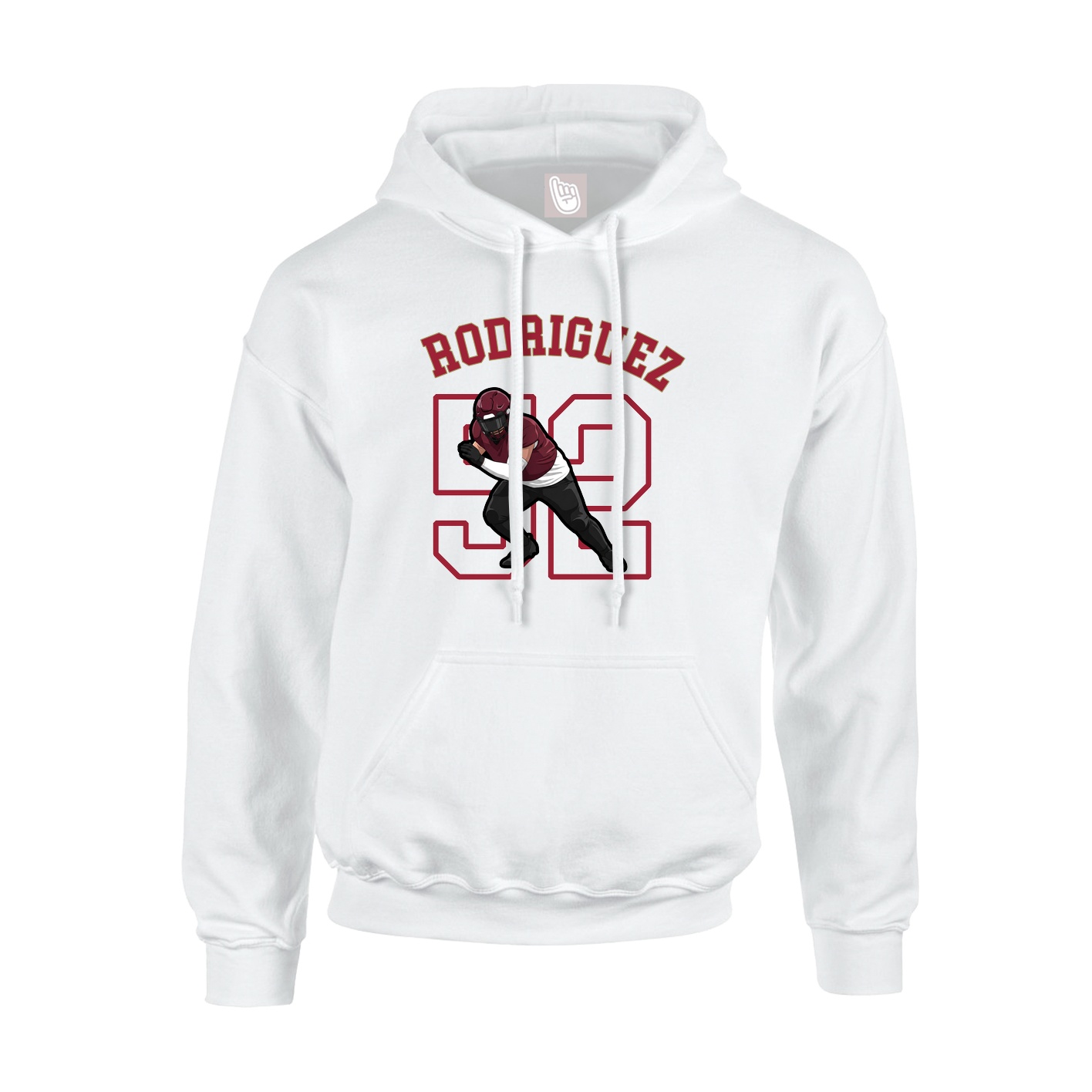 Hoodie — Shirsey Arch in White