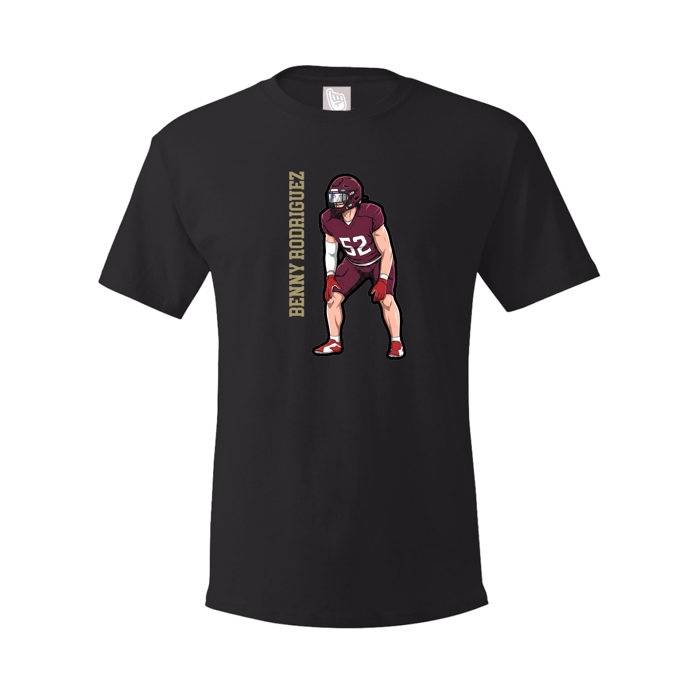 Tee — Name Vertical in Black