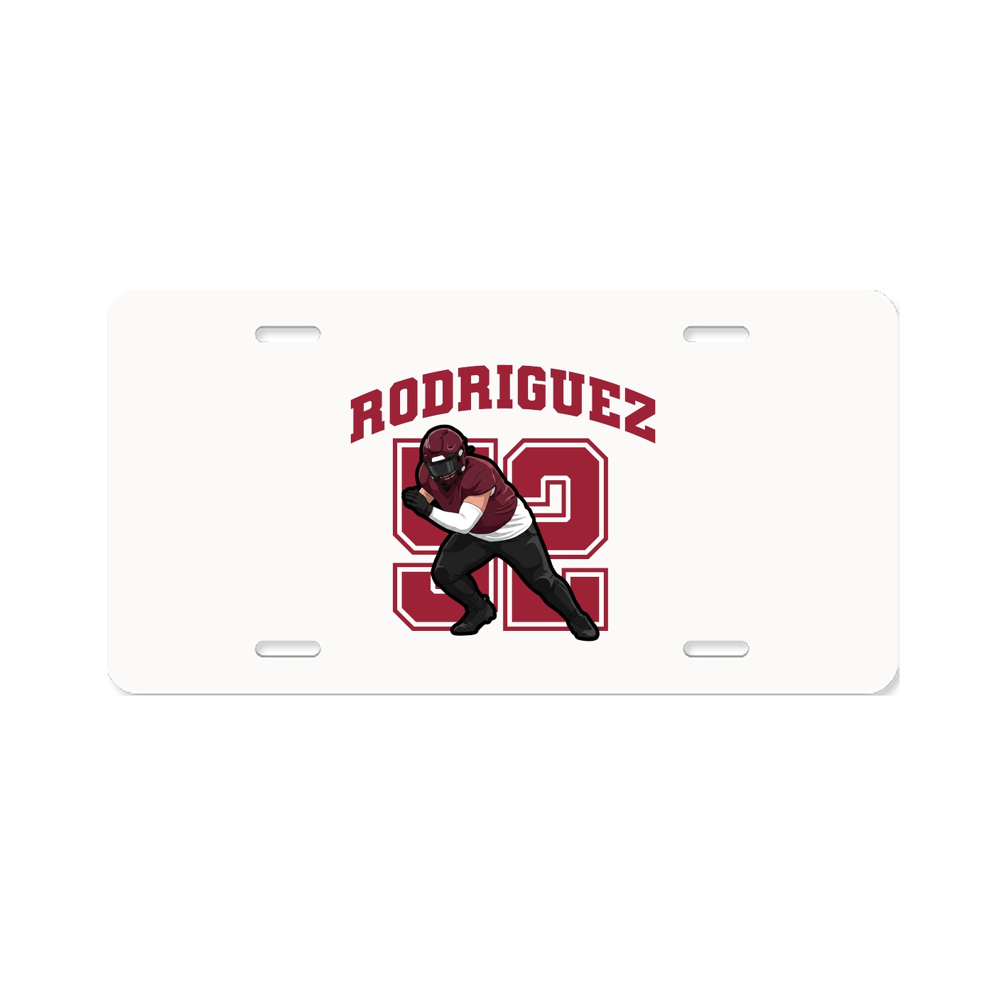 License Plate — Number in Classic