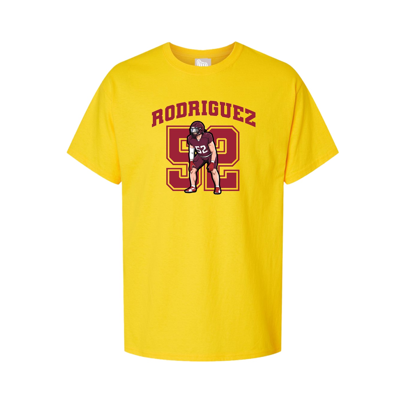 Youth Tee — Number in Gold
