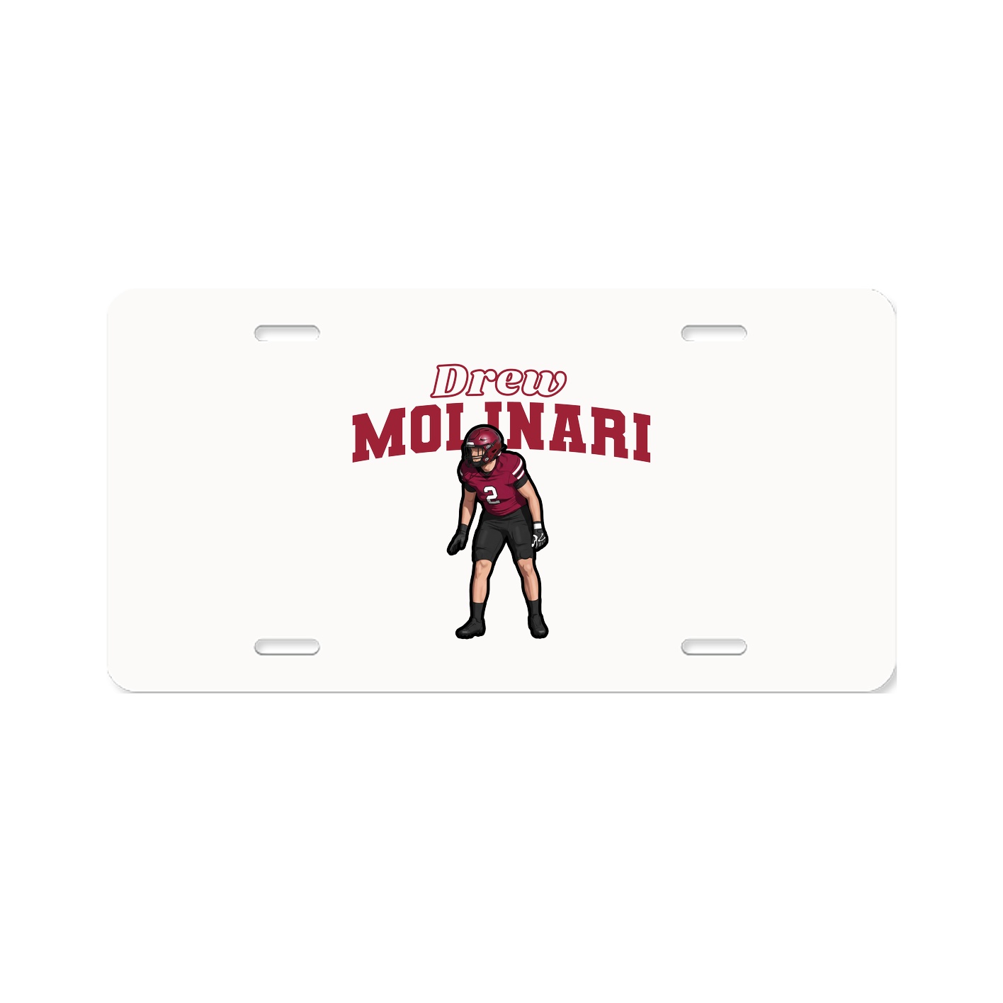 License Plate — Name Arch in Classic