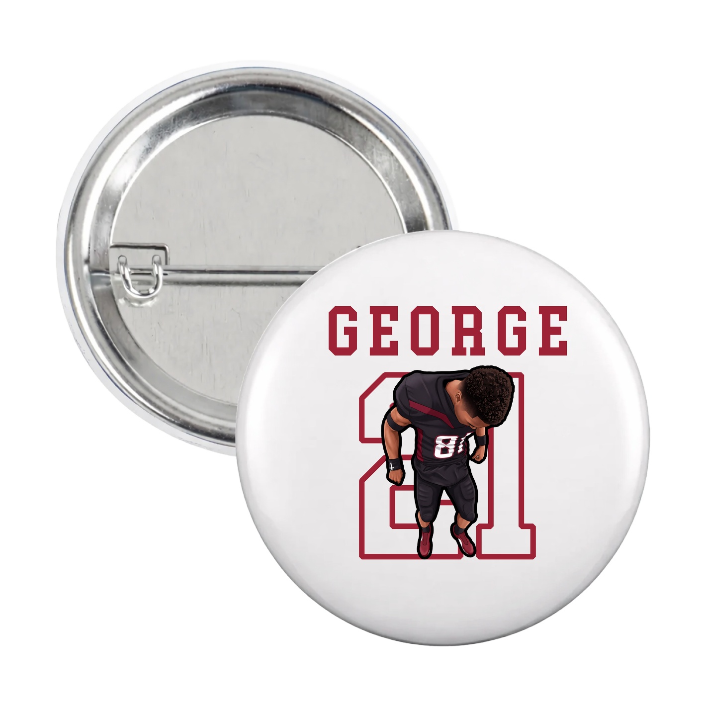Game Day Button — Shirsey in White