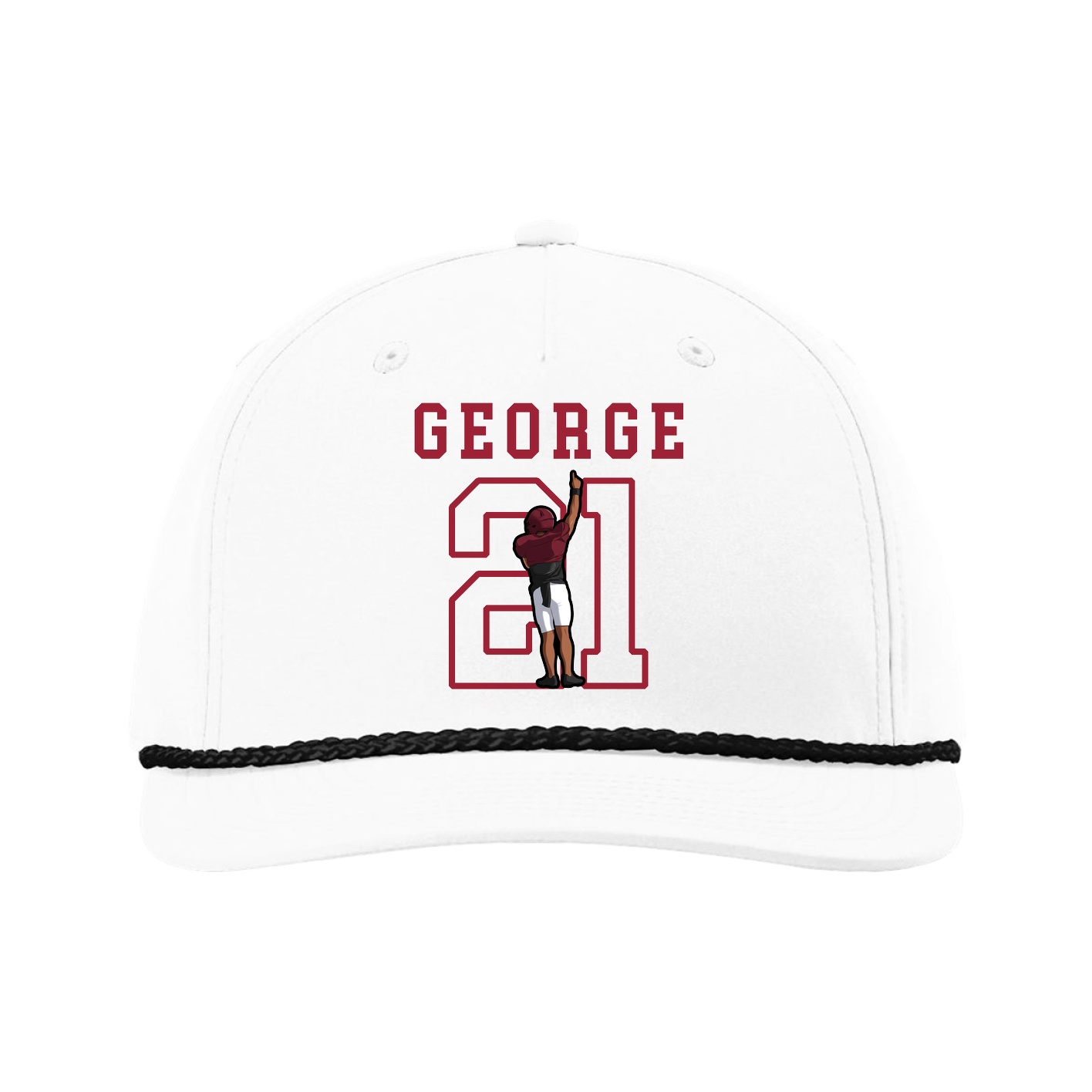 Five-Panel Classic Rope Cap — Shirsey in White