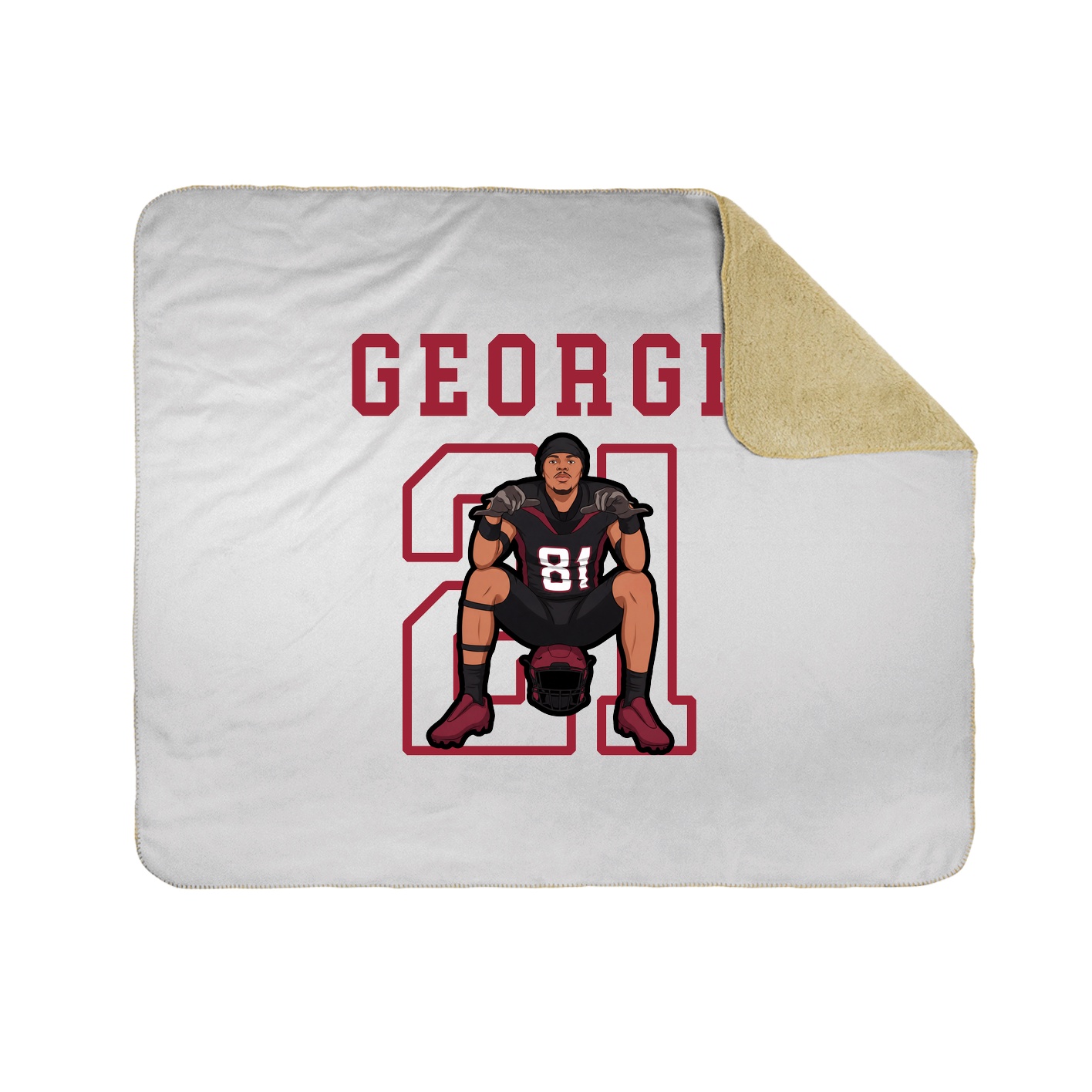 Throw Blanket — Shirsey in White