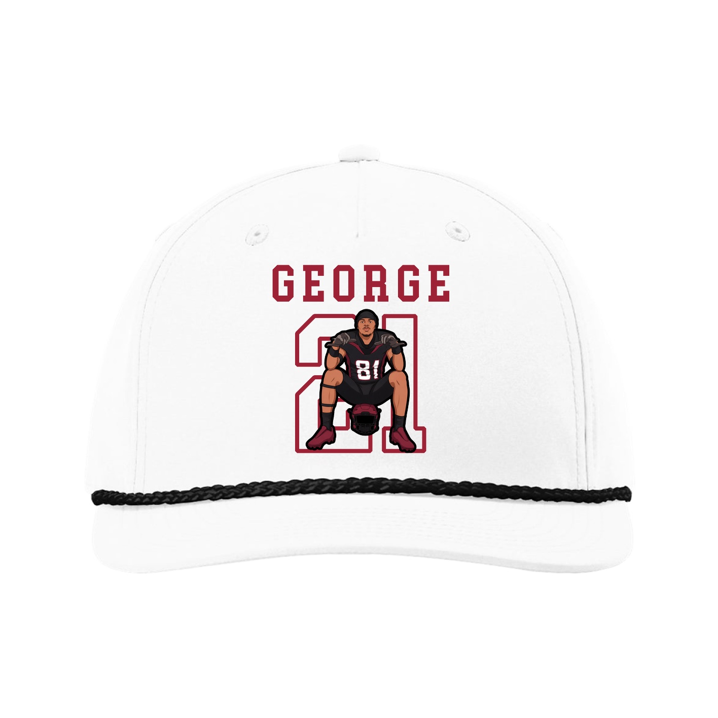 Five-Panel Classic Rope Cap — Shirsey in White