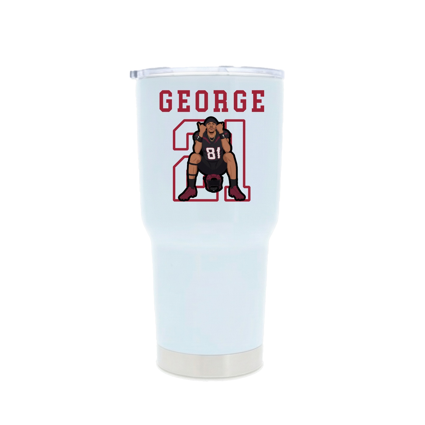 30oz Stainless Steel Tumbler — Shirsey in White